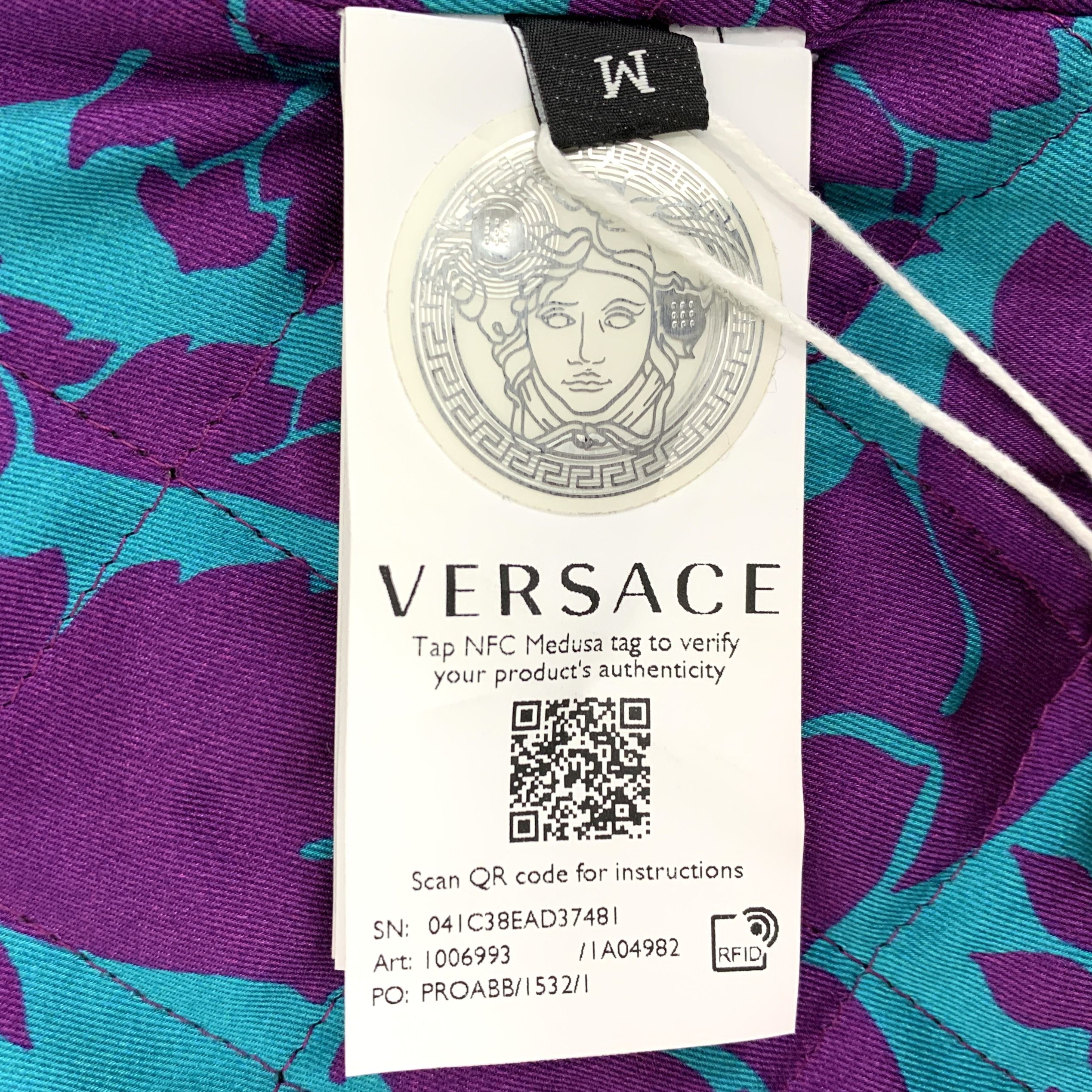 Versace Versace Distressed Leather Biker Jacket Black (M) Size US M / EU 48-50 / 2 - 6 Thumbnail