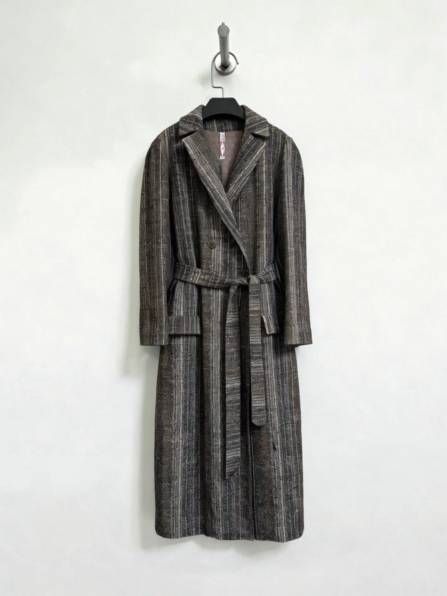 Lemaire LEMAIRE 1990s Early Double-Breasted Tweed Coat Size 3 Size L / US 10 / IT 46 - 1 Thumbnail