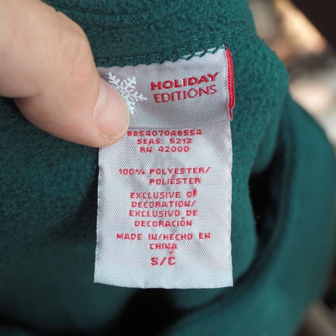 Vintage Holiday Editions Zip Up Fleece Ugly Christmas Sweater Size S Womens Green 18" armpit to armpit 15" shoulder to shoulder 23" shoulder to hem Size S / US 4 / IT 40 - 2 Thumbnail