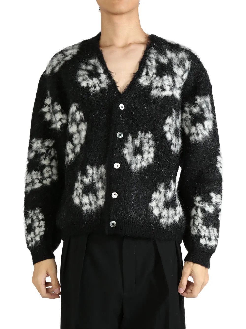 Saint Michael o1h1sh10525 X Denim Tears Cardigan in Black Size US L / EU 52-54 / 3 - 2 Thumbnail