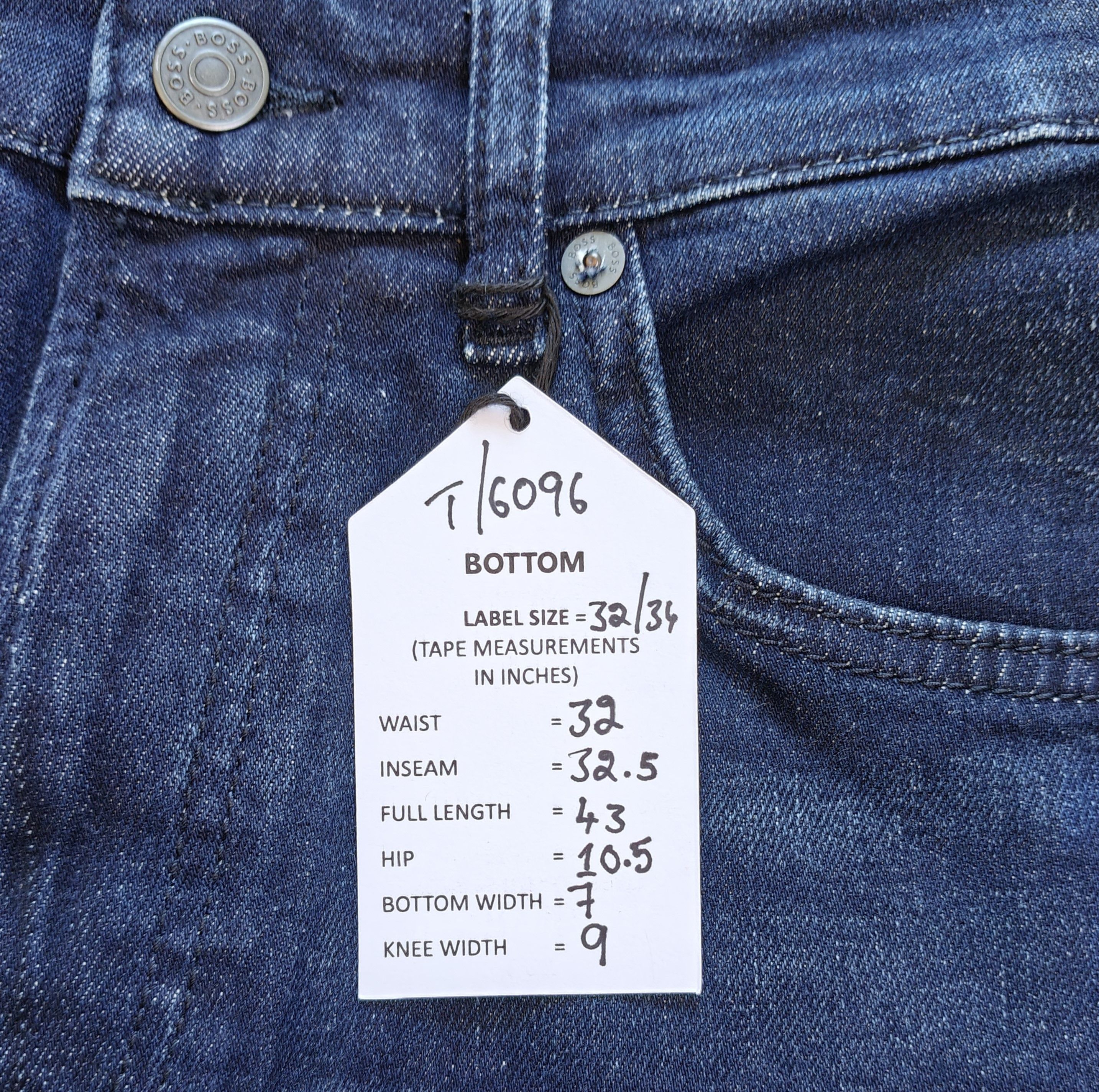 Hugo Boss BOSS RE.MAINE Regular fit men's Jeans Free Shipping T/6096 Size US 32 / EU 48 - 14 Thumbnail