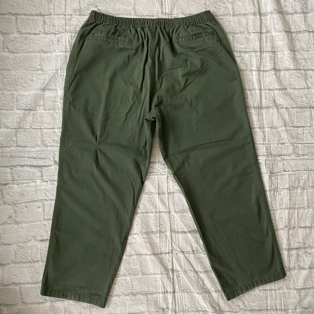 Puritan Puritan men L pull on casual pants w/zipper button & drawstring olive green Size US 40 / EU 56 - 8 Thumbnail