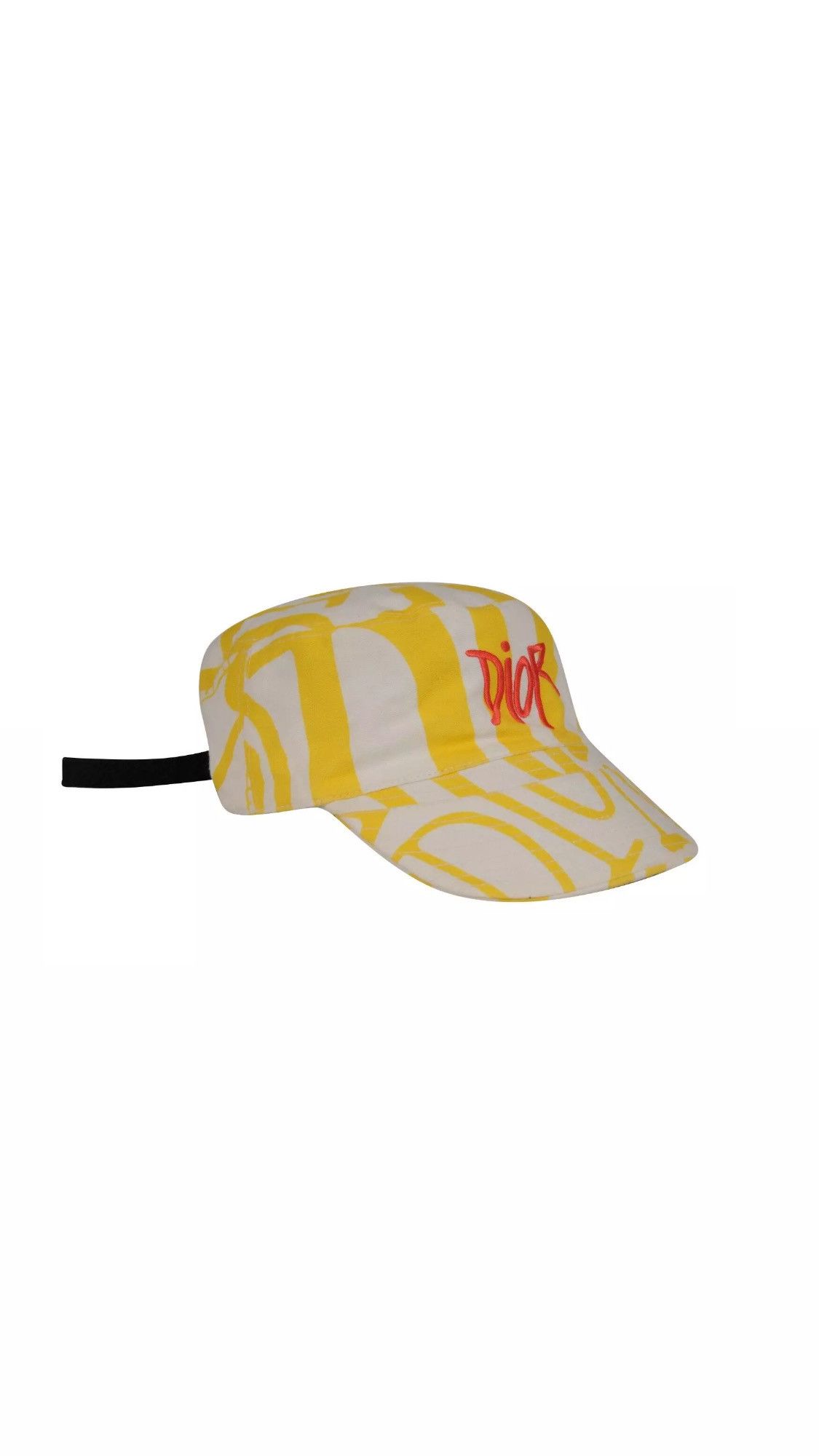Dior SHAWN Logo Camp Cap 1 of 1 Medium Yellow White Size ONE SIZE - 2 Thumbnail