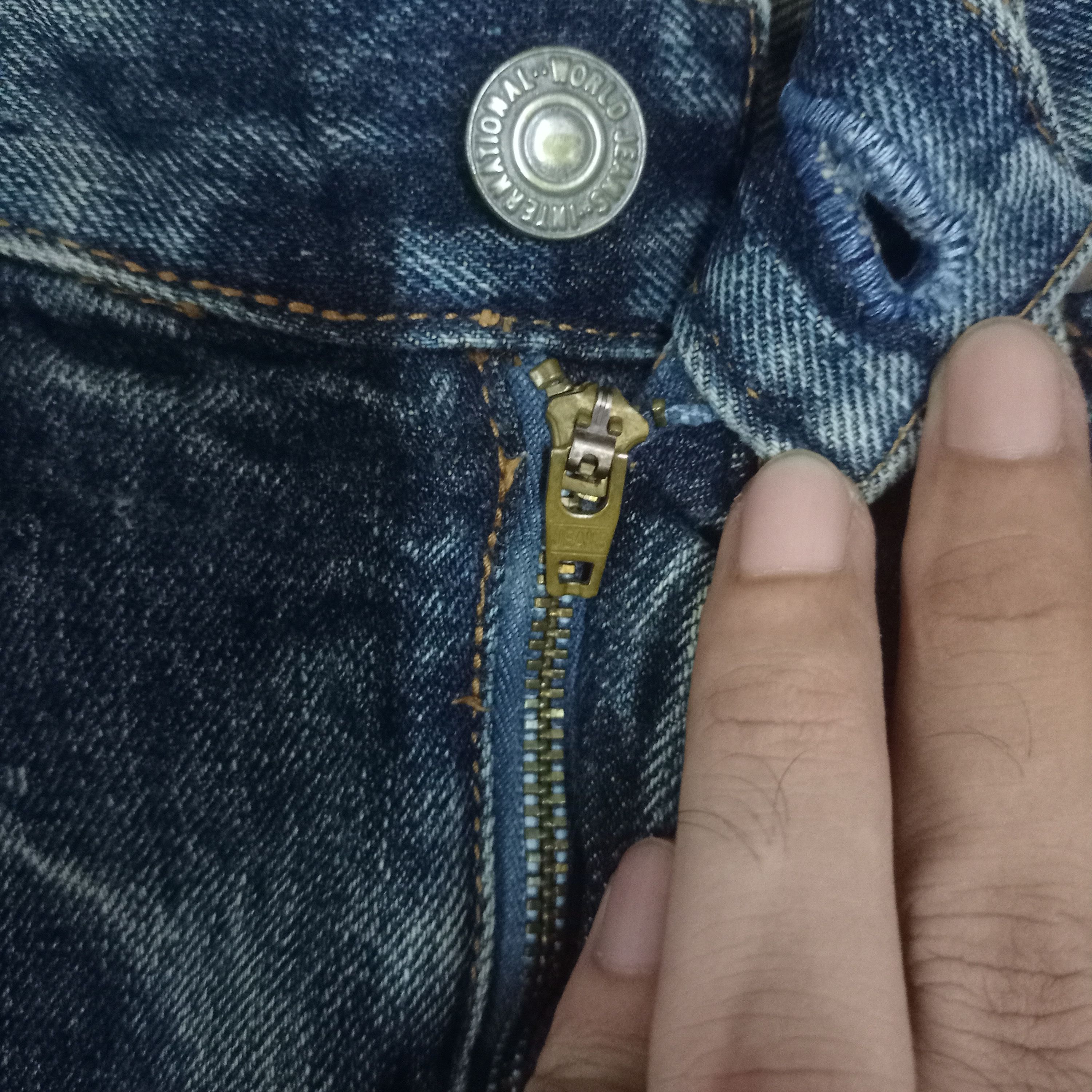 Japanese Brand Vintage Japanese Brand Thrashed Style Baggy Jeans Size US 32 / EU 48 - 3 Thumbnail