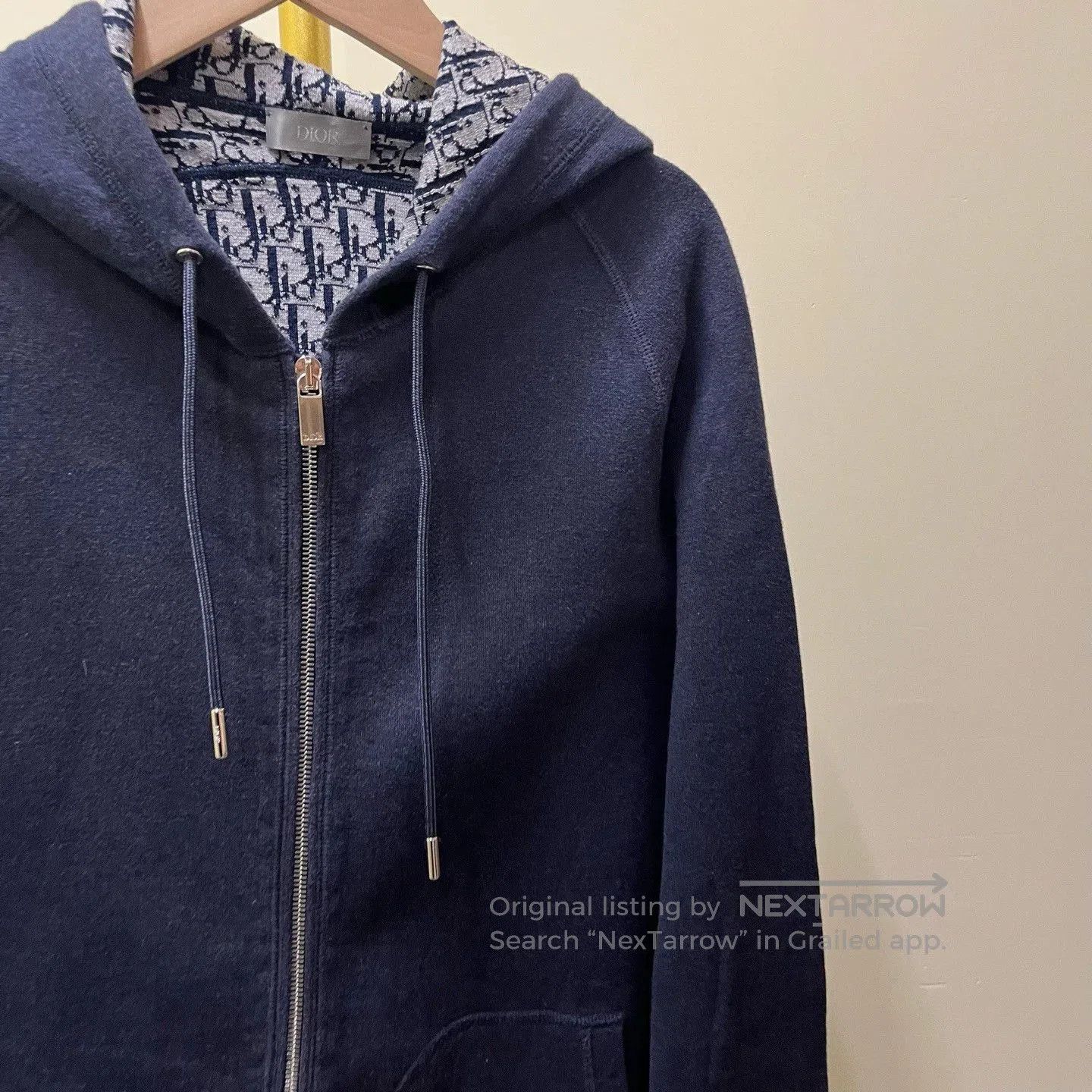 Dior dior blue hooded logo sweatshirt jacket. Size US M / EU 48-50 / 2 - 2 Thumbnail