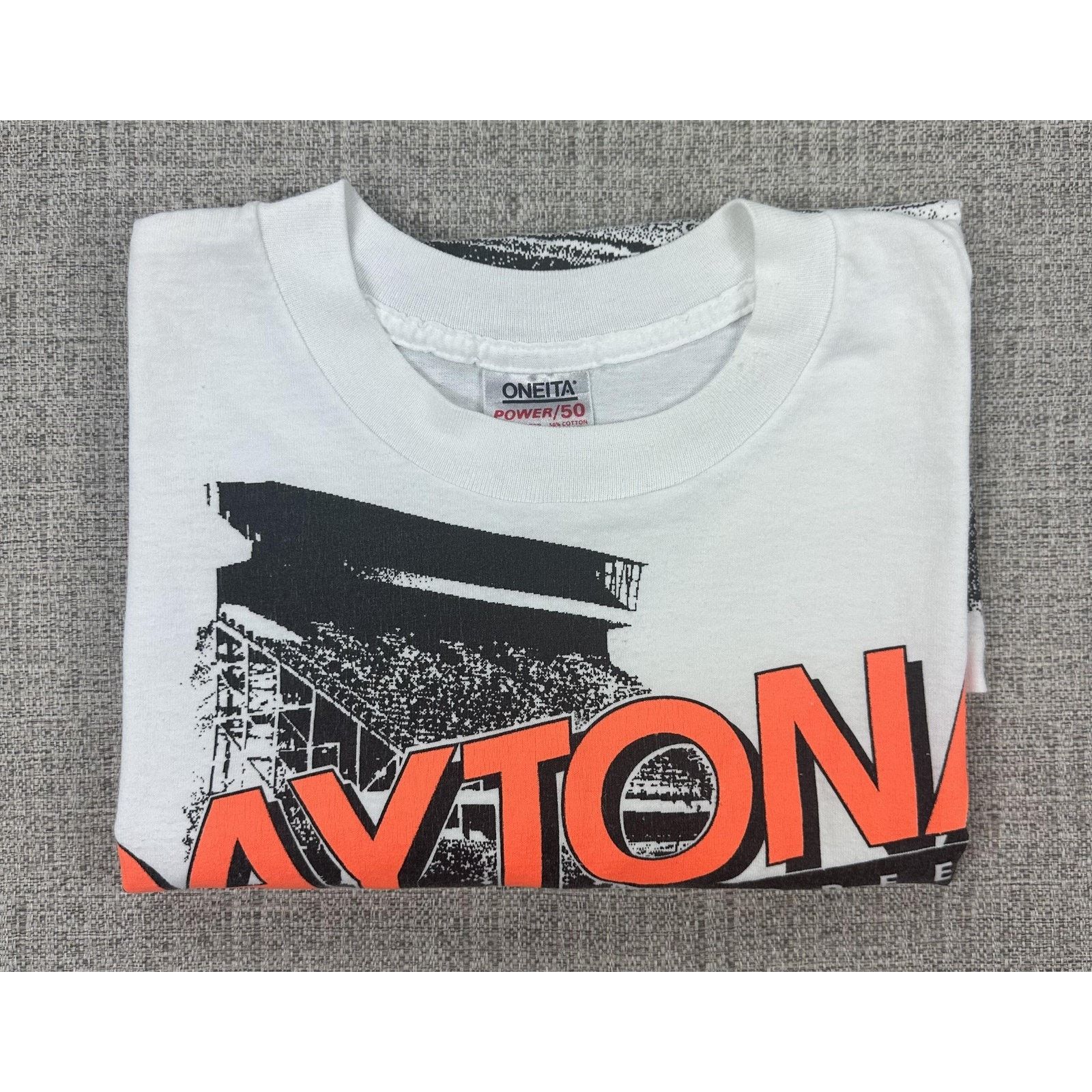 Other Daytona International Speedway Shirt XL Neon Oneita USA 80s Size US XL / EU 56 / 4 - 10 Thumbnail