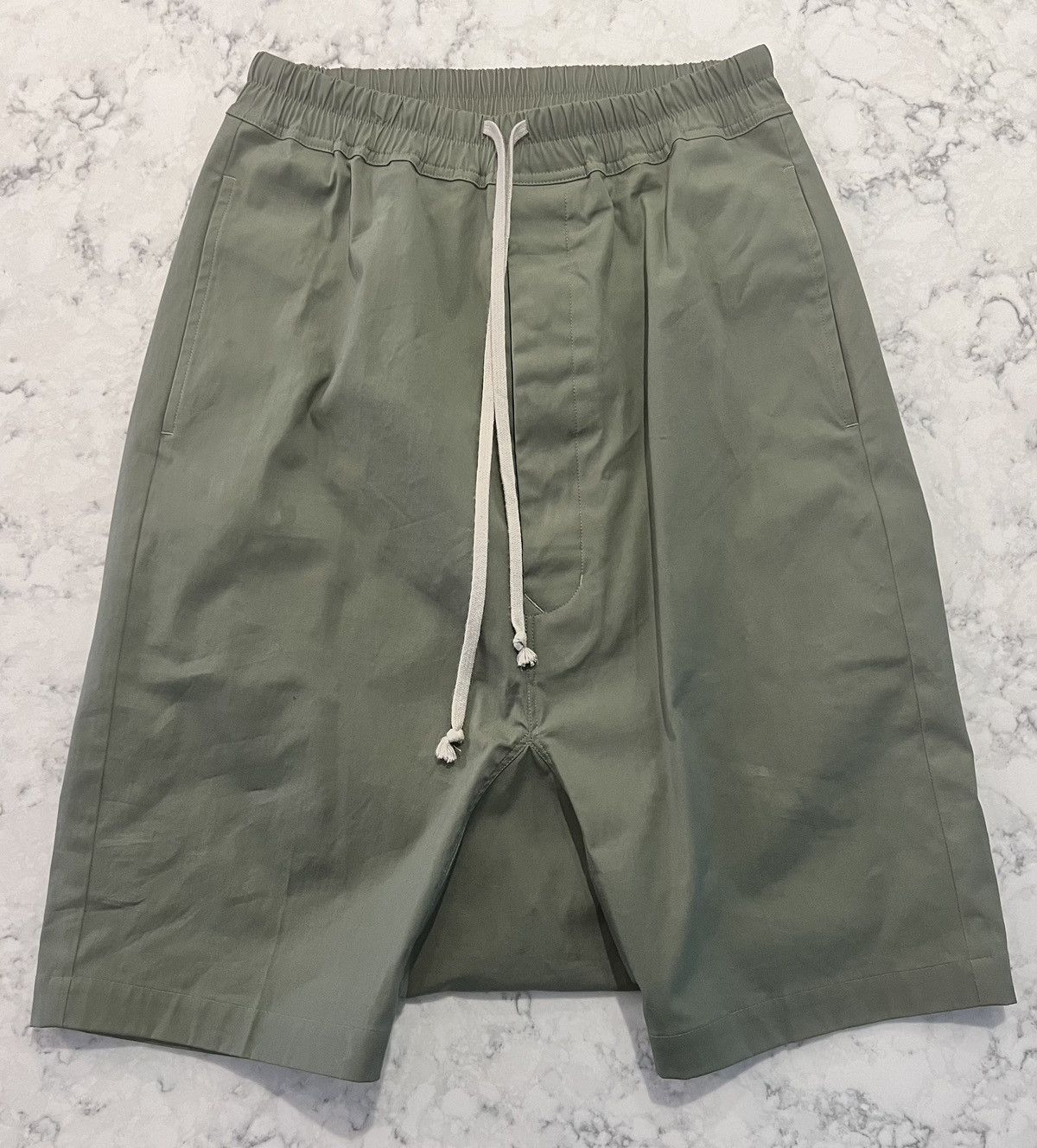 image of Rick Owens Pod Shorts in Moss, Men's (Size 30)