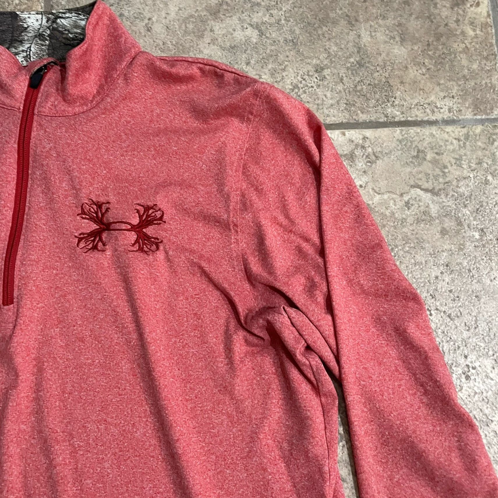 Under Armour Under Armour HeatGear Red Pullover Half Zip Activewear Mens XL Size US XL / EU 56 / 4 - 2 Thumbnail