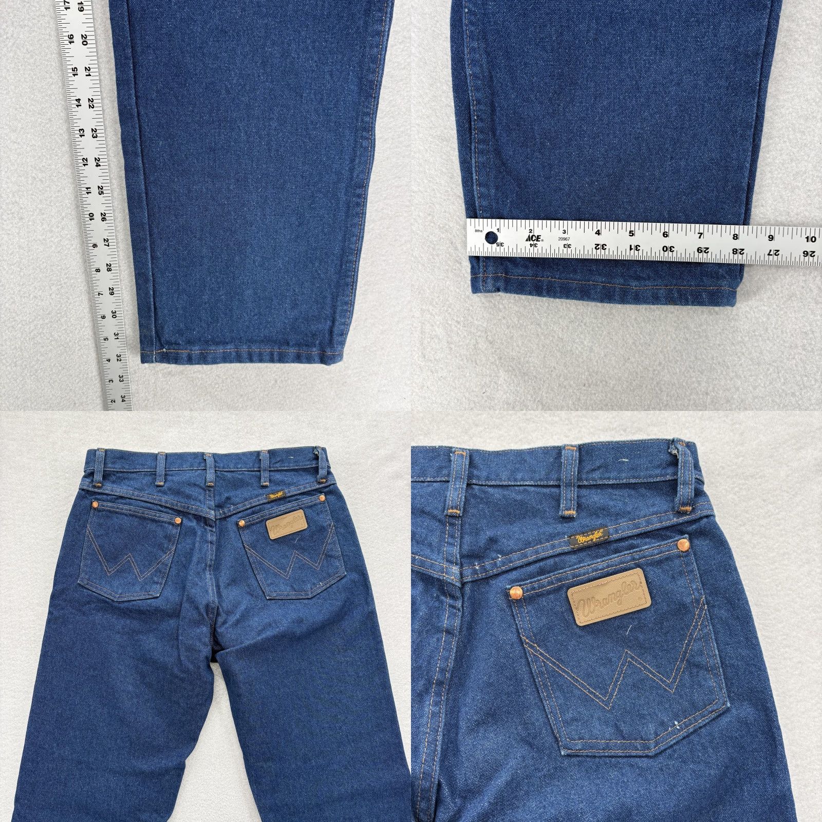 Wrangler Wrangler Jeans Mens 32x32 Blue Cowboy Cut Regular Fit Straight Denim Western Jeans Size US 32 / EU 48 - 8 Thumbnail