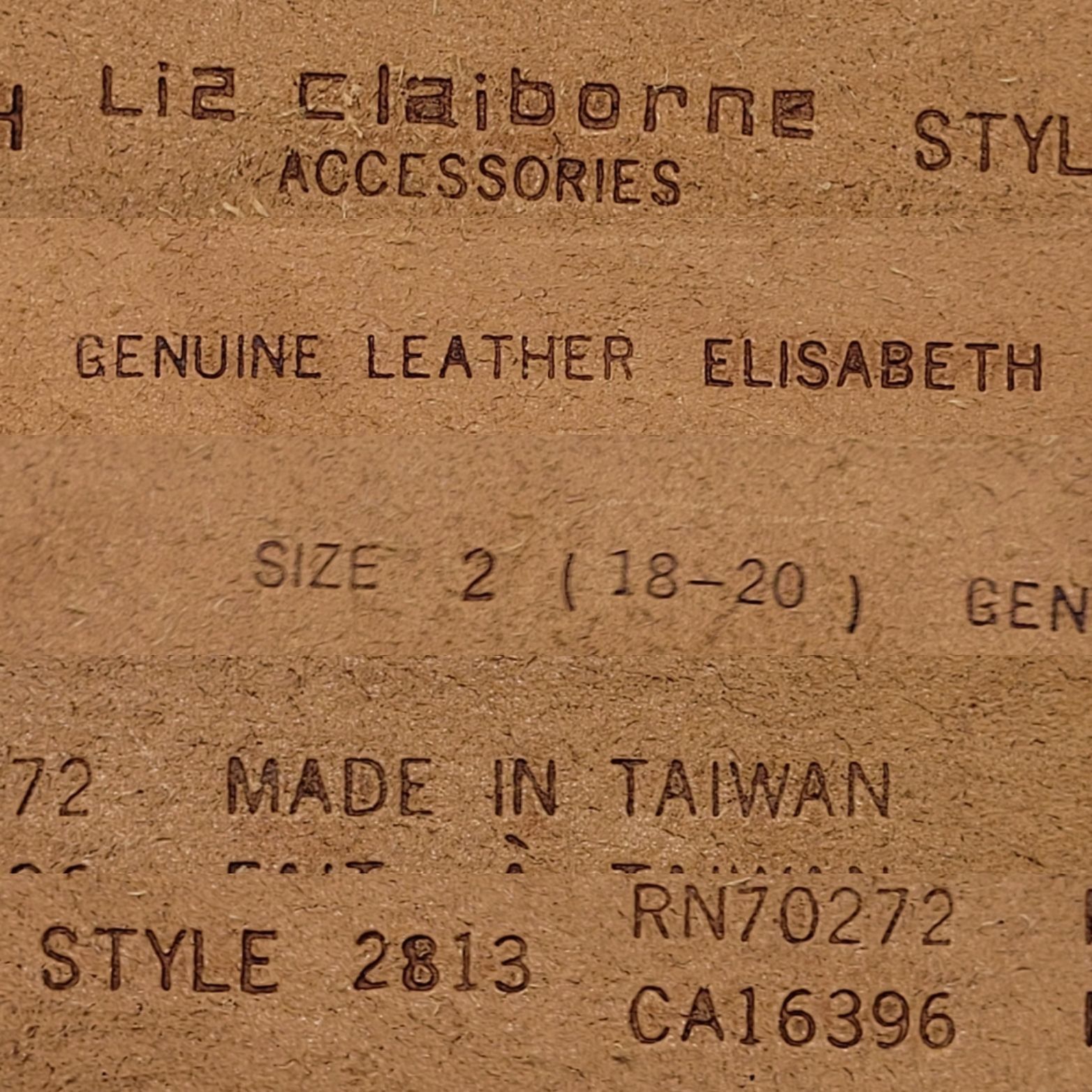 Liz Claiborne Vtg Western Boho Camel Brown Braided Weaved Genuine Leather Size ONE SIZE - 3 Thumbnail