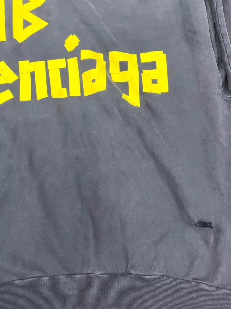 Balenciaga Balenciaga Adhesive tape TAPE textured paper sweatshirt Size US XL / EU 56 / 4 - 6 Thumbnail