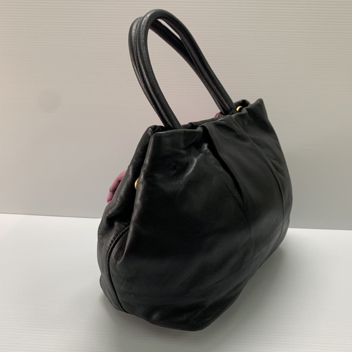 Prada Prada Lambskin Leather Handbag Size ONE SIZE - 5 Thumbnail