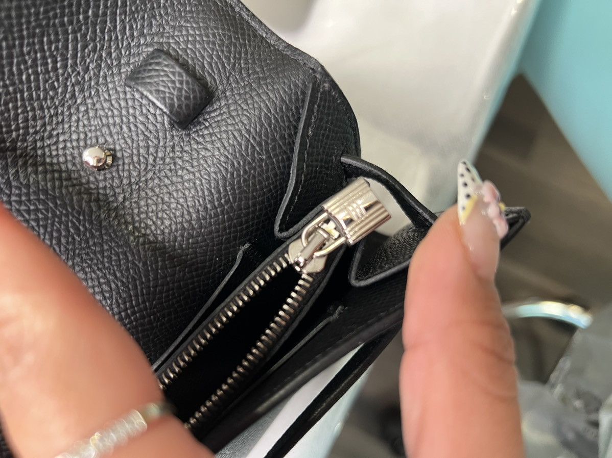 Hermes Hermes 2025 Kelly To Go Epsom Black / Silver Leather Bag Size ONE SIZE - 8 Thumbnail