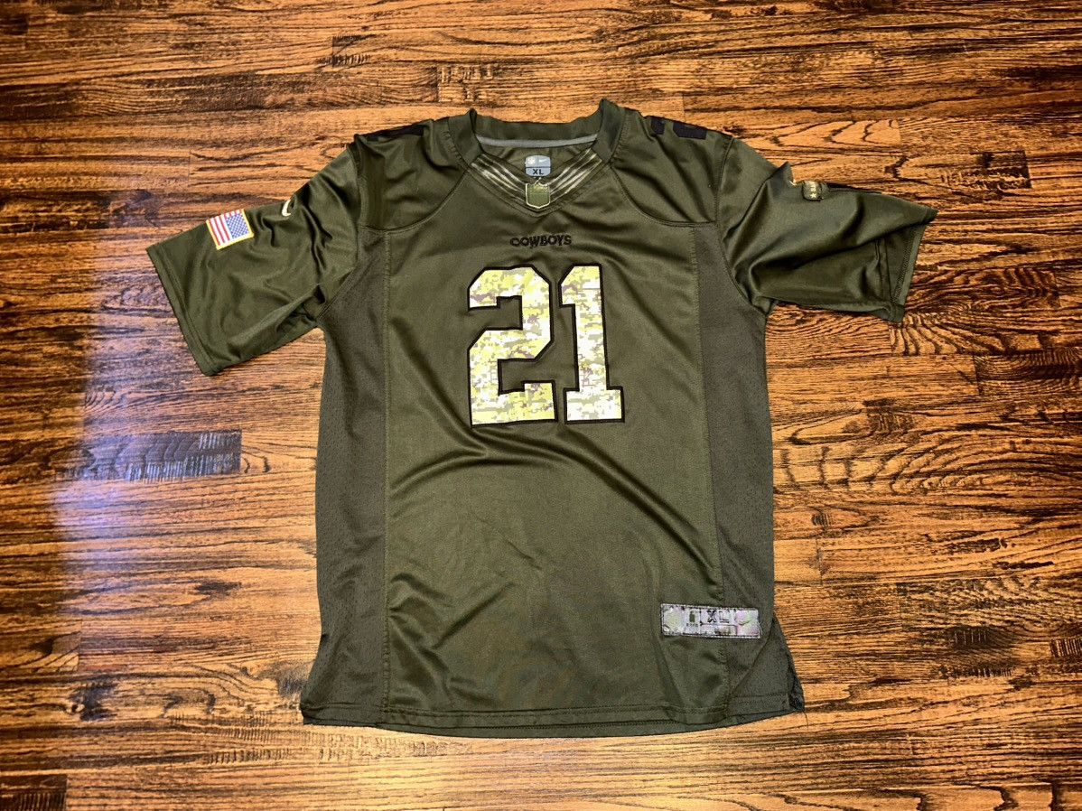 NFL × Nike Dallas Cowboys Salute To Service Camo Nike NFL Jersey XL Size US XL / EU 56 / 4 - 1 Thumbnail