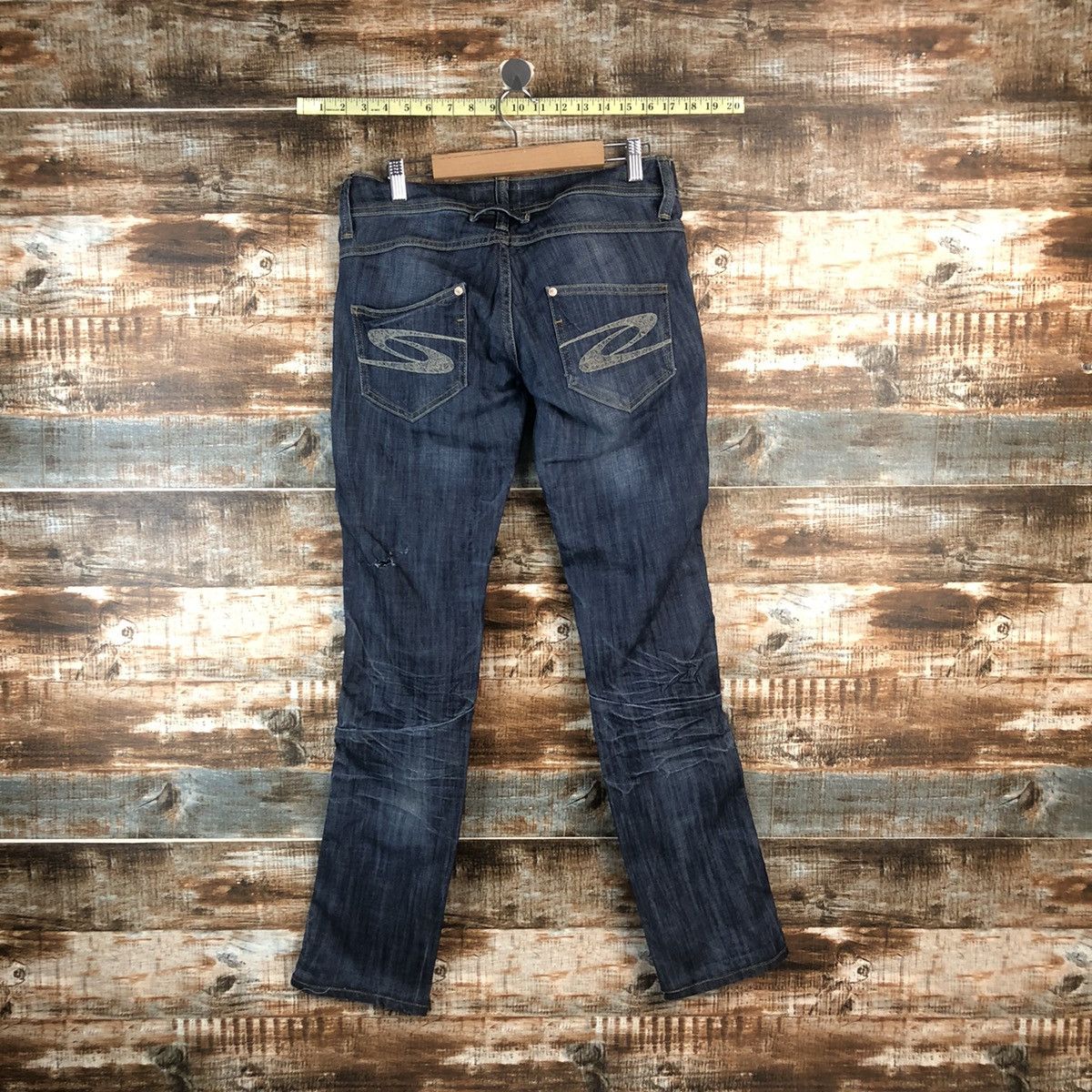 Japanese Brand TRF Denim Distressed Denim Pants #A2113 Size 28" / US 6 / IT 42 - 14 Thumbnail