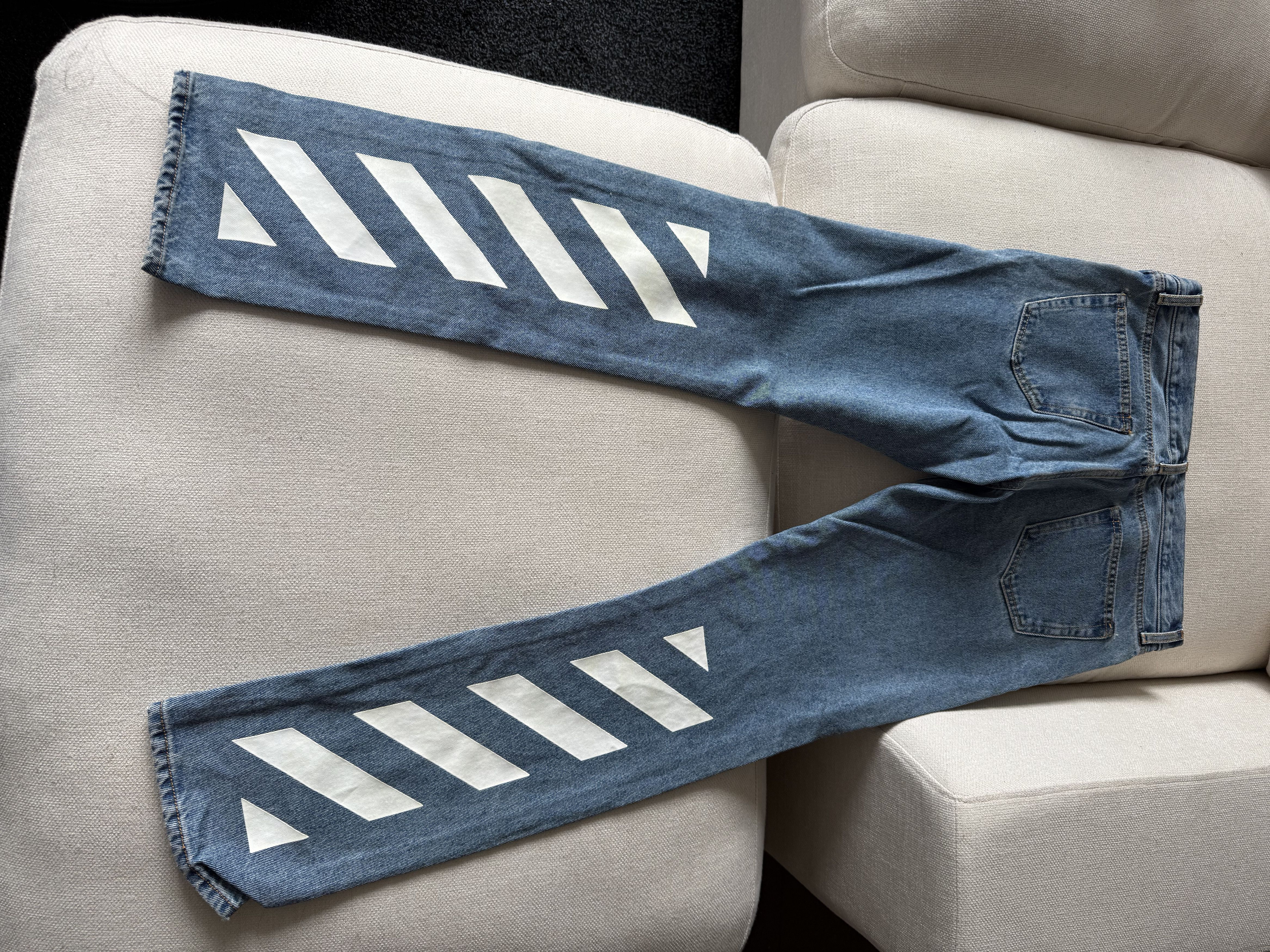 Off-White Diag Printed Jeans Size 30