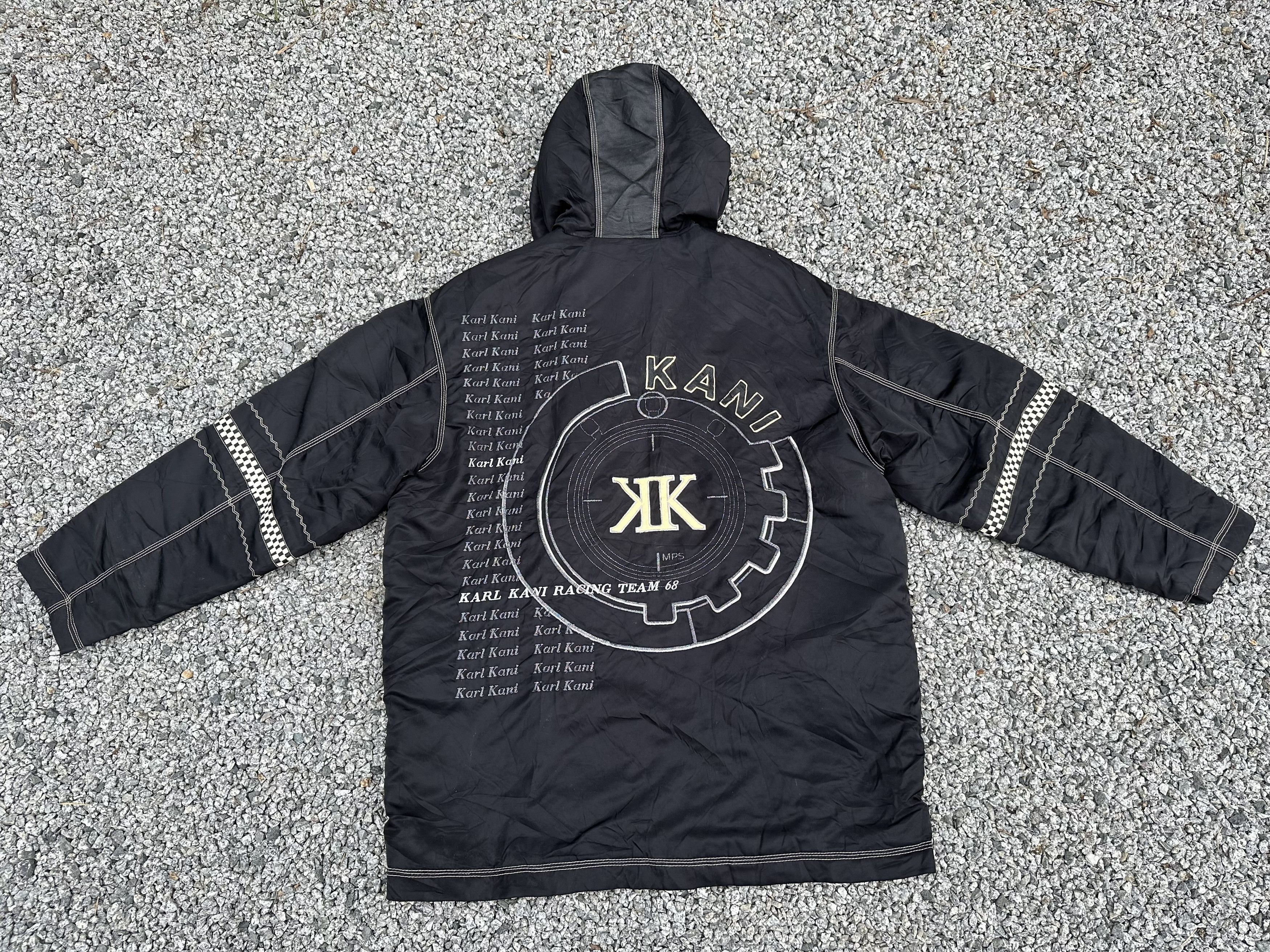 Karl Kani Vintage 90s Karl Kani 68 Leather Racing Team Jacket Size US L / EU 52-54 / 3 - 11 Thumbnail