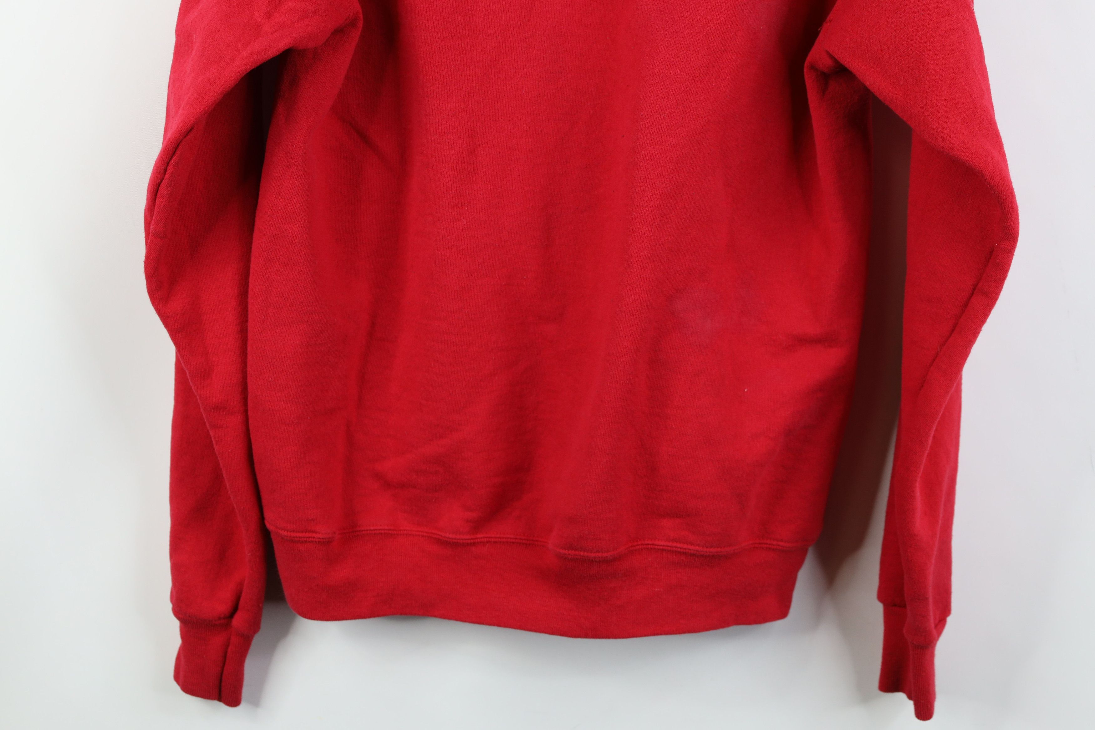 Vintage Vintage 90s Y2K Streetwear Blank Hoodie Sweatshirt Red Size US S / EU 44-46 / 1 - 14 Thumbnail