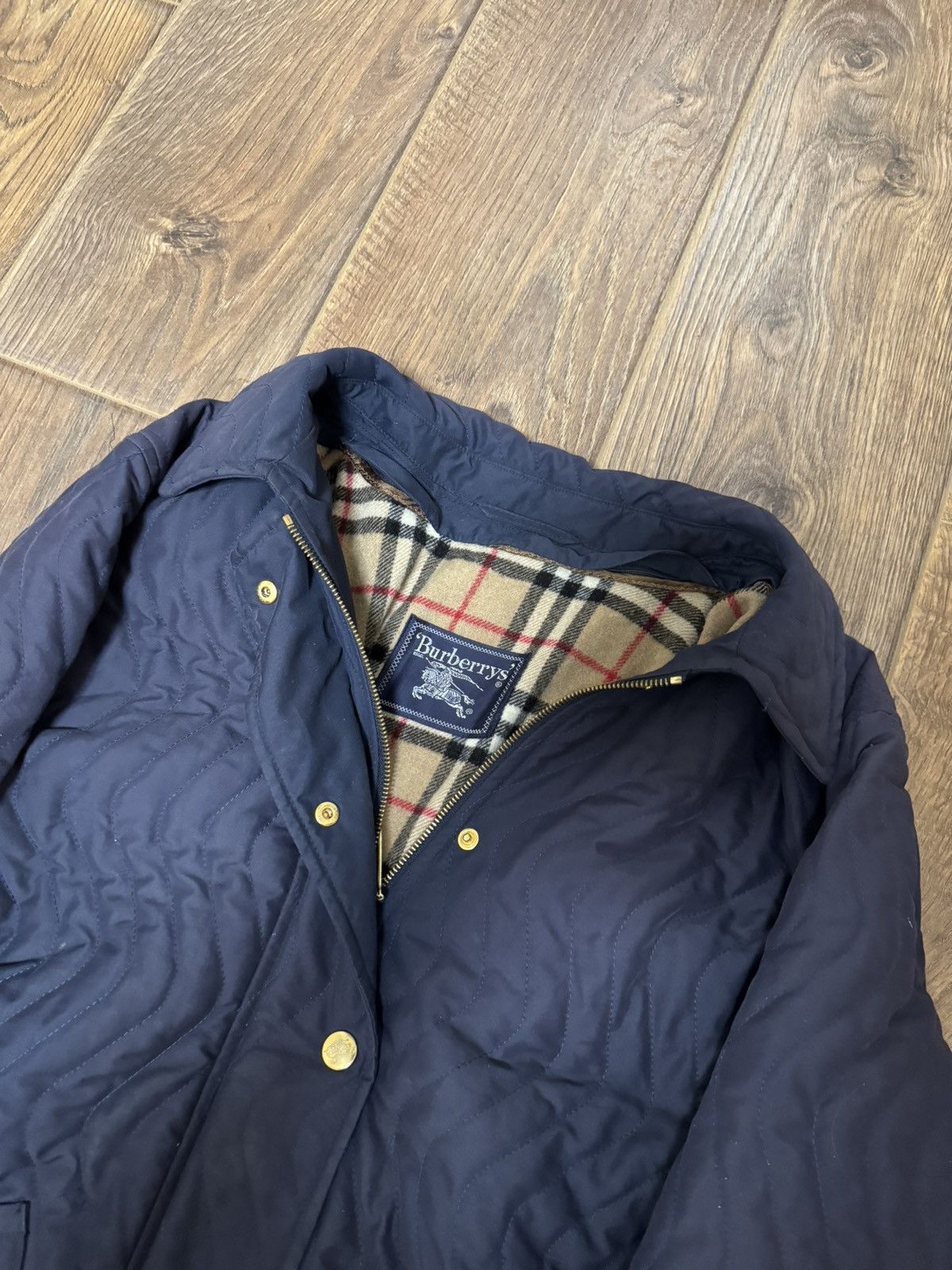 Burberry Burberry Wool jacket Navy vintage Size M / US 6-8 / IT 42-44 - 13 Thumbnail