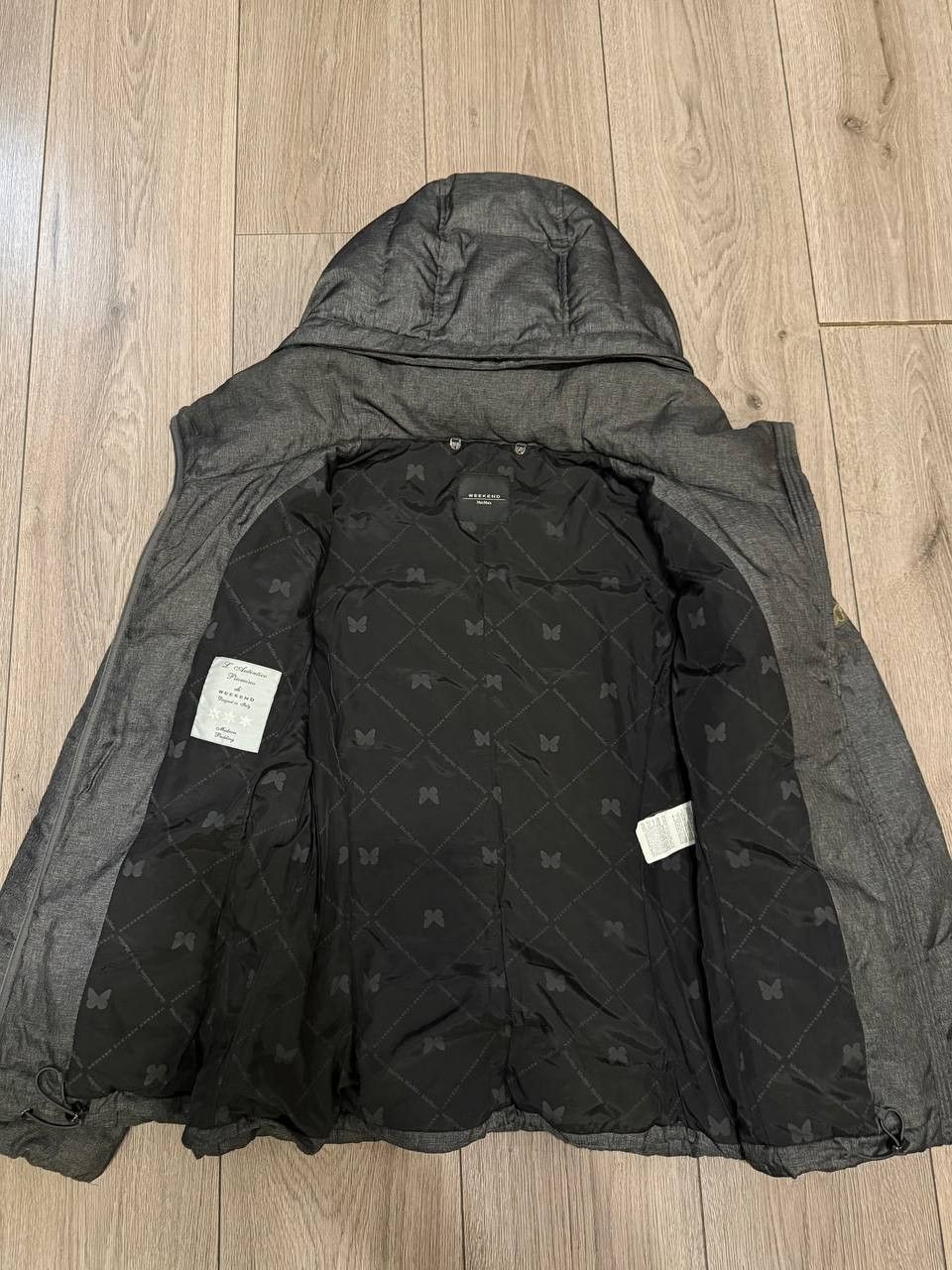 Weekend Max Mara Weekend Max Mara Puffer Jacket hooded womens gray size M Size M / US 6-8 / IT 42-44 - 6 Thumbnail