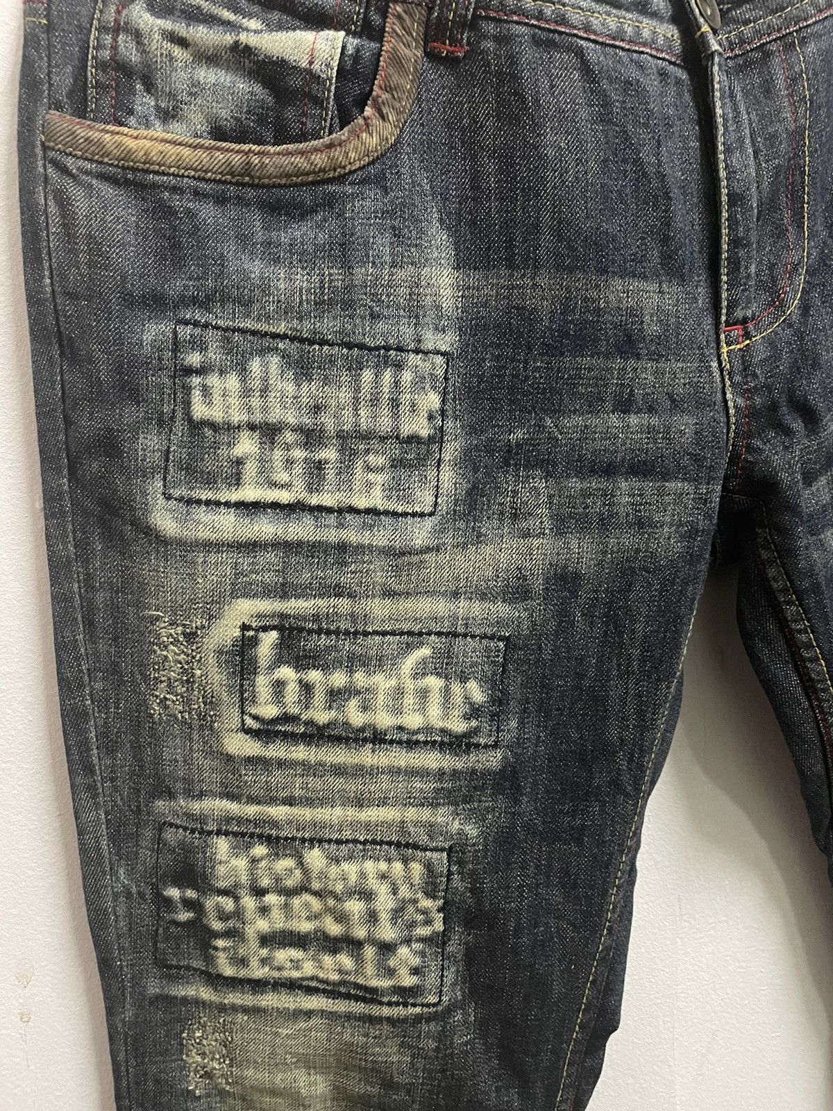 In The Attic Distressed In The Attic Flair Cut Jeans Size US 38 / EU 54 - 5 Thumbnail
