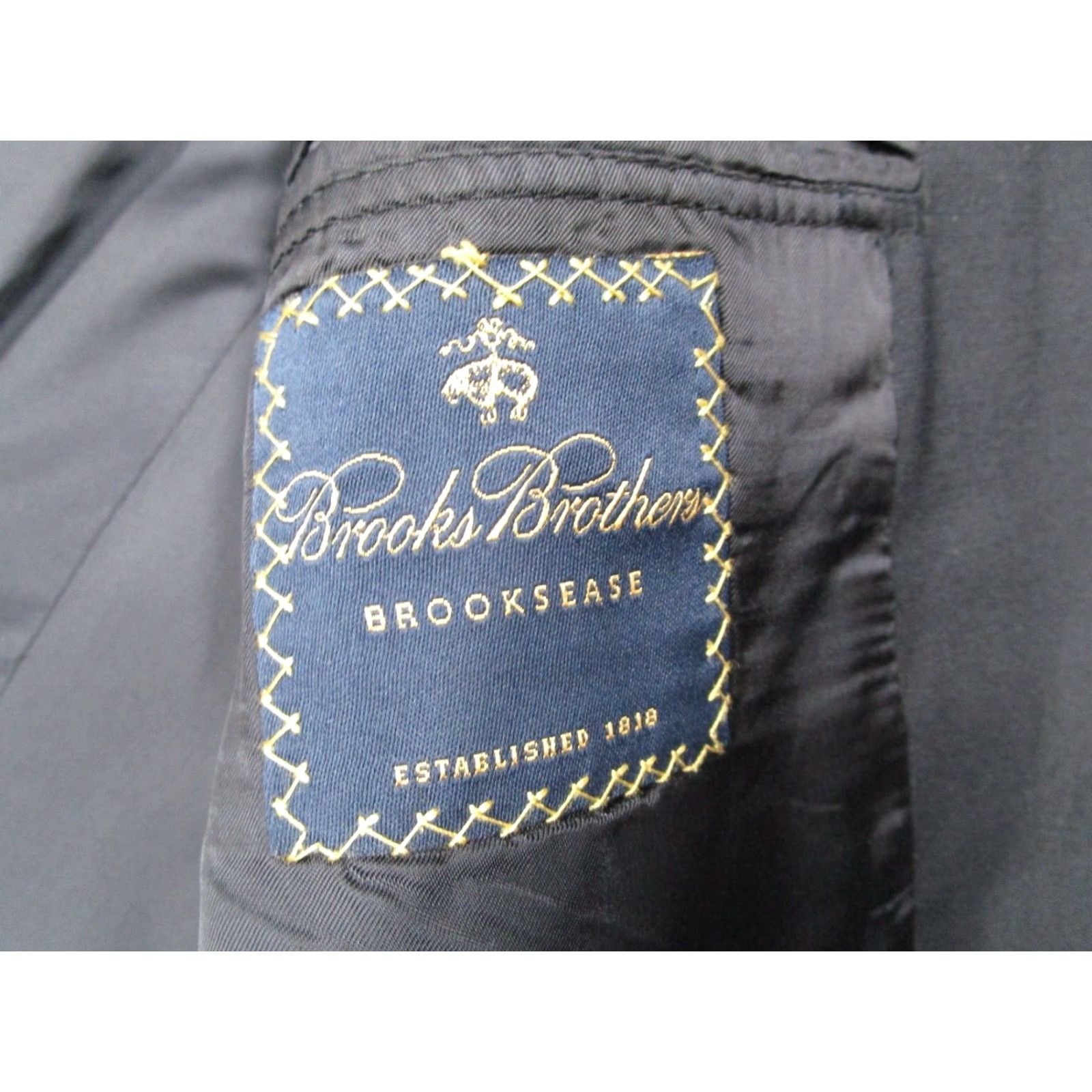 Brooks Brothers Brooks Brothers Jacket Mens 44 Regular Blue Brooksease Wool 2 Button Made in USA Size US S / EU 44-46 / 1 - 3 Thumbnail