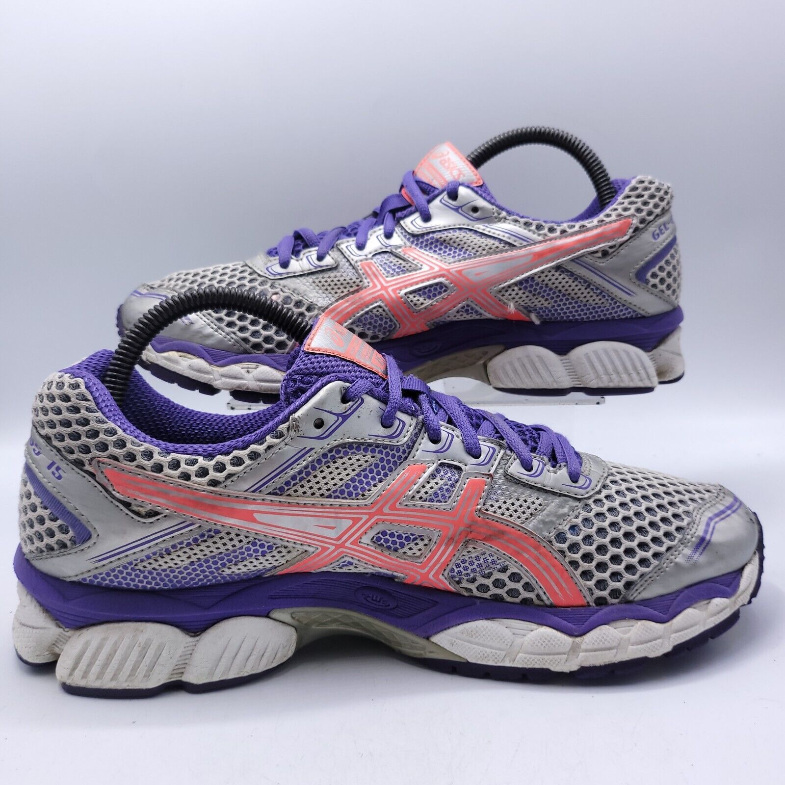 Asics Asics Gel-Cumulus 15 Shoe Womens Size 9 T3C5N Gray Purple Size US 9 / IT 39 - 6 Thumbnail