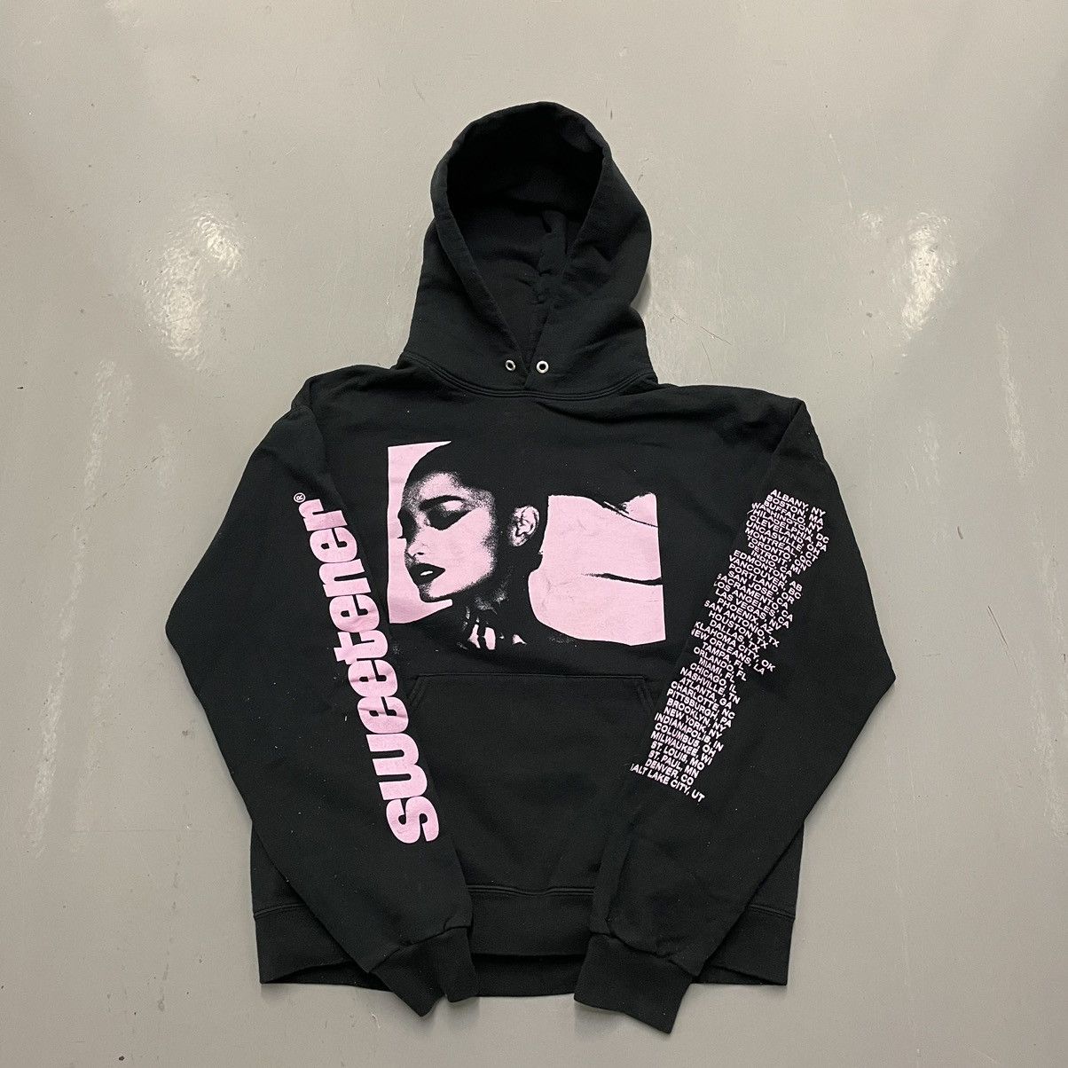 Streetwear Crazy Y2K Arianna Grande Sweetener Tour Hoodie Grailed