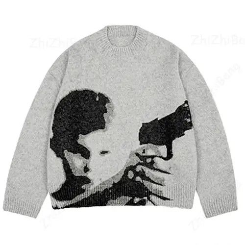 Aran Isles Knitwear "Sidearm" Crewneck Sweatshirt Size US L / EU 52-54 / 3 - 1 Thumbnail