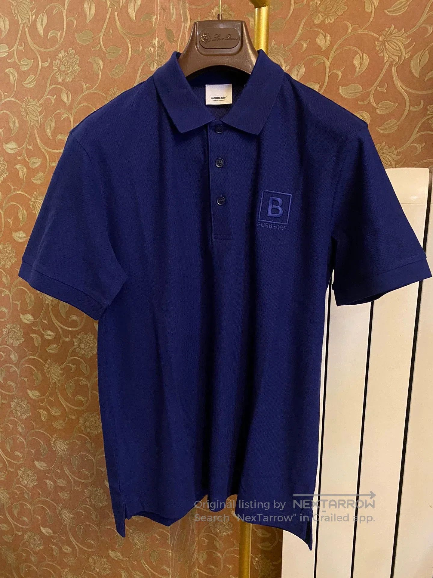 Burberry Blue Short Sleeve Polo Shirt Size M. Size US M / EU 48-50 / 2 - 1 Thumbnail