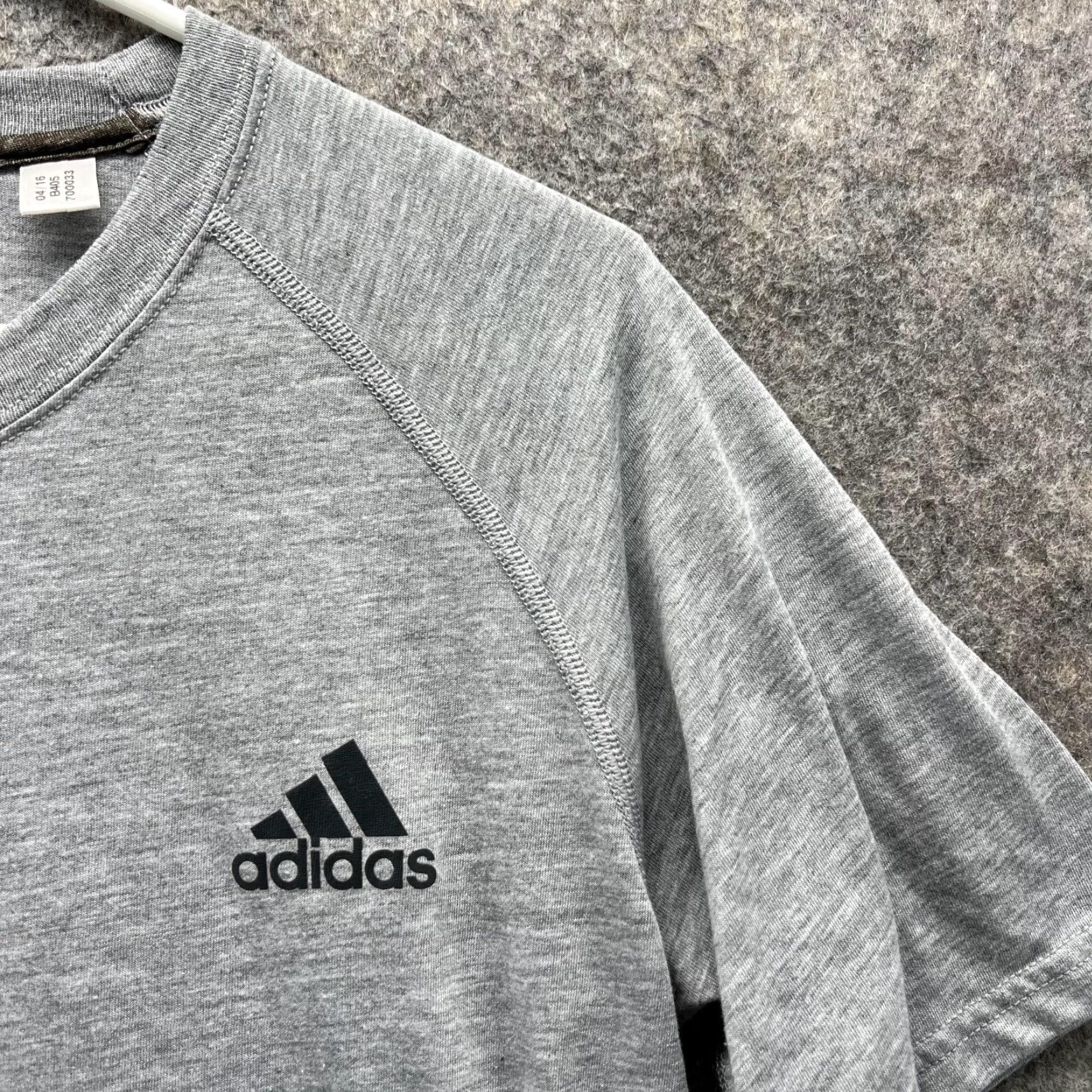 Adidas Adidas Shirt Men Small Gray Athletic Ultimate Tee Crewneck Trefoil Polyester Size US S / EU 44-46 / 1 - 2 Thumbnail