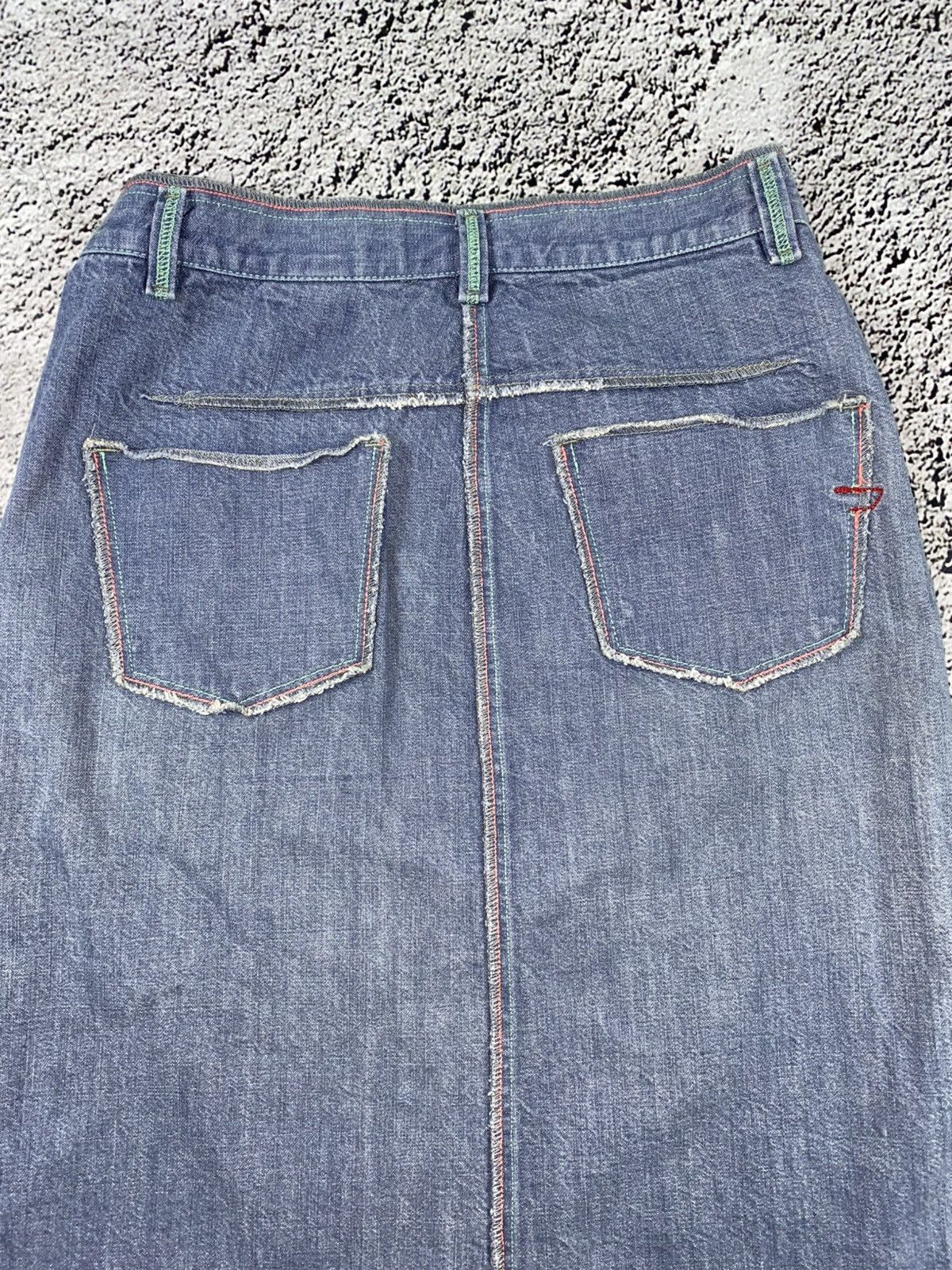 Diesel Vintage Y2K Diesel patchwork button midi skirt size 26 Size 26" / US 2 / IT 38 - 3 Thumbnail