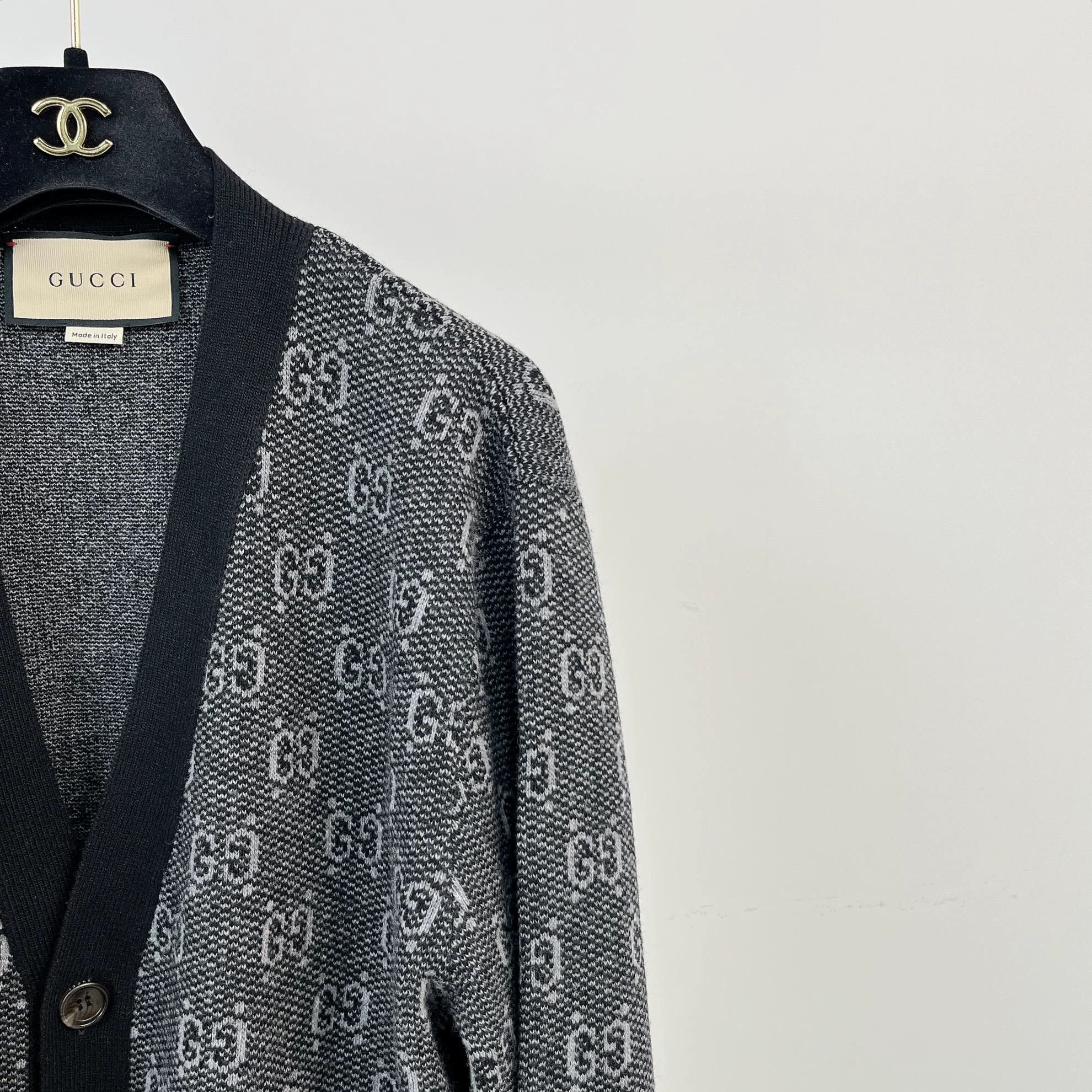 Gucci Gucci Wool Double G Knit Cardigan Large Size US L / EU 52-54 / 3 - 3 Thumbnail