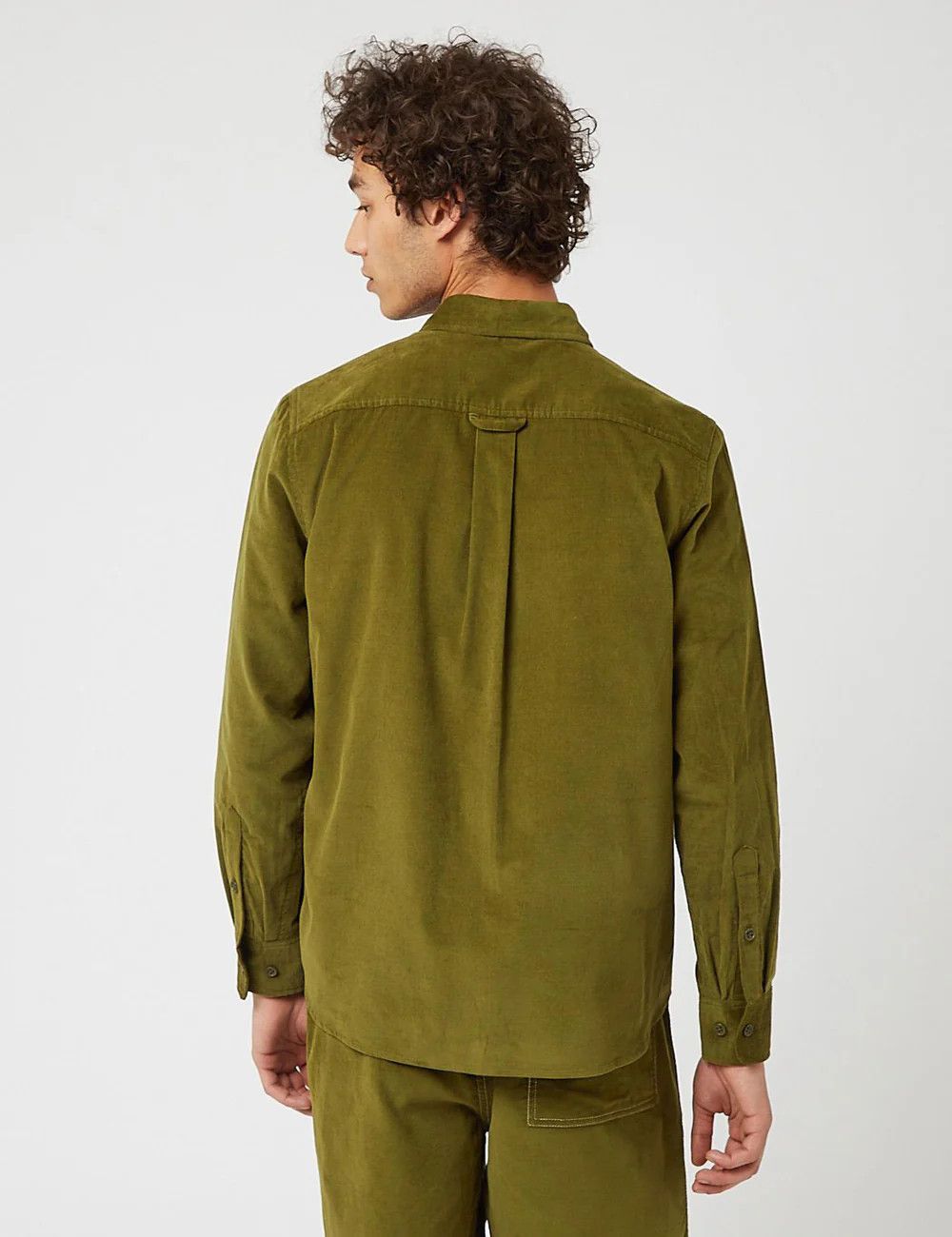 Designer 💚 Bhode x Brisbane Moss Corduroy Vintage Work Shirt Green Size US M / EU 48-50 / 2 - 6 Thumbnail