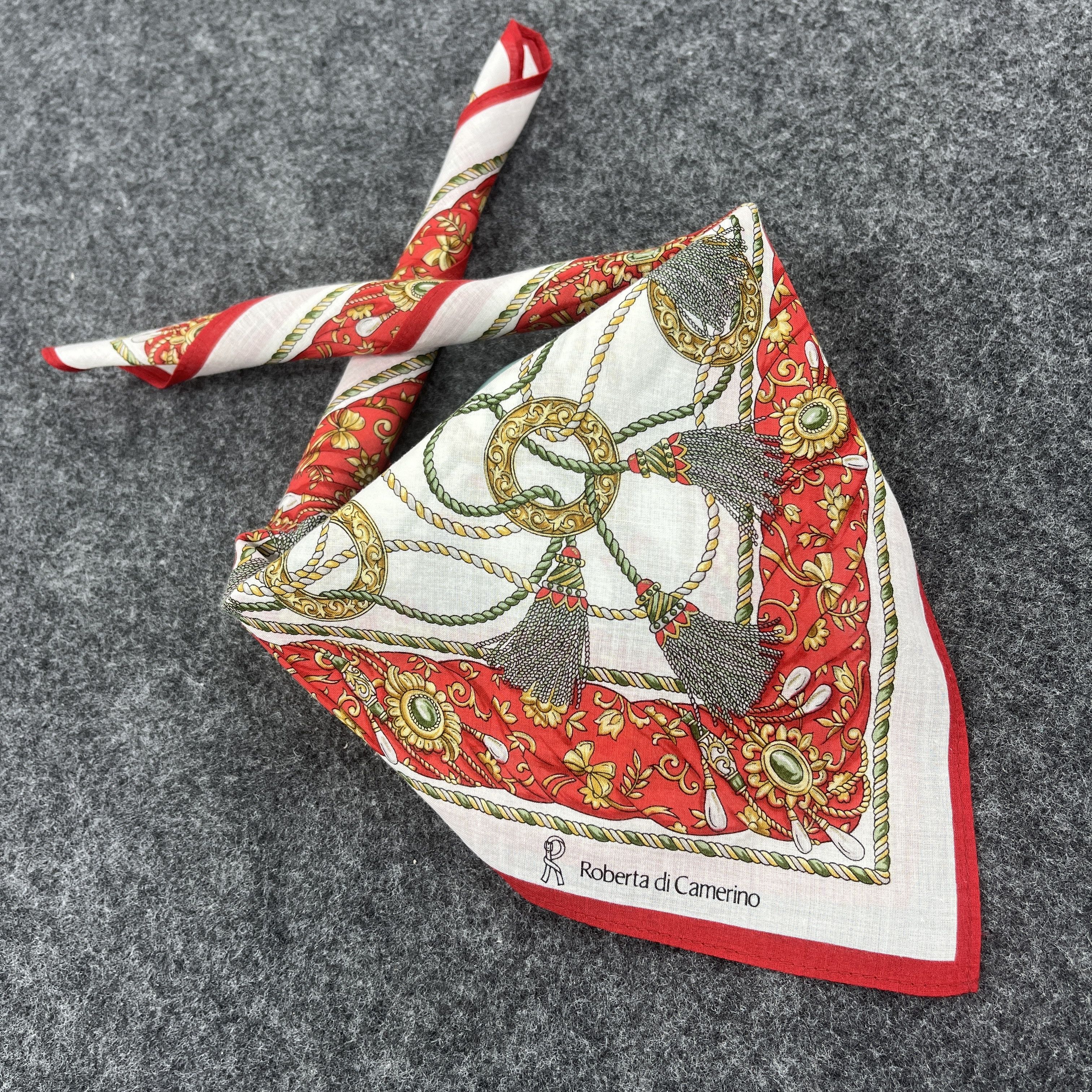 Vintage Roberta Di Camerino Handkerchief / Bandana B281 Size ONE SIZE - 8 Thumbnail