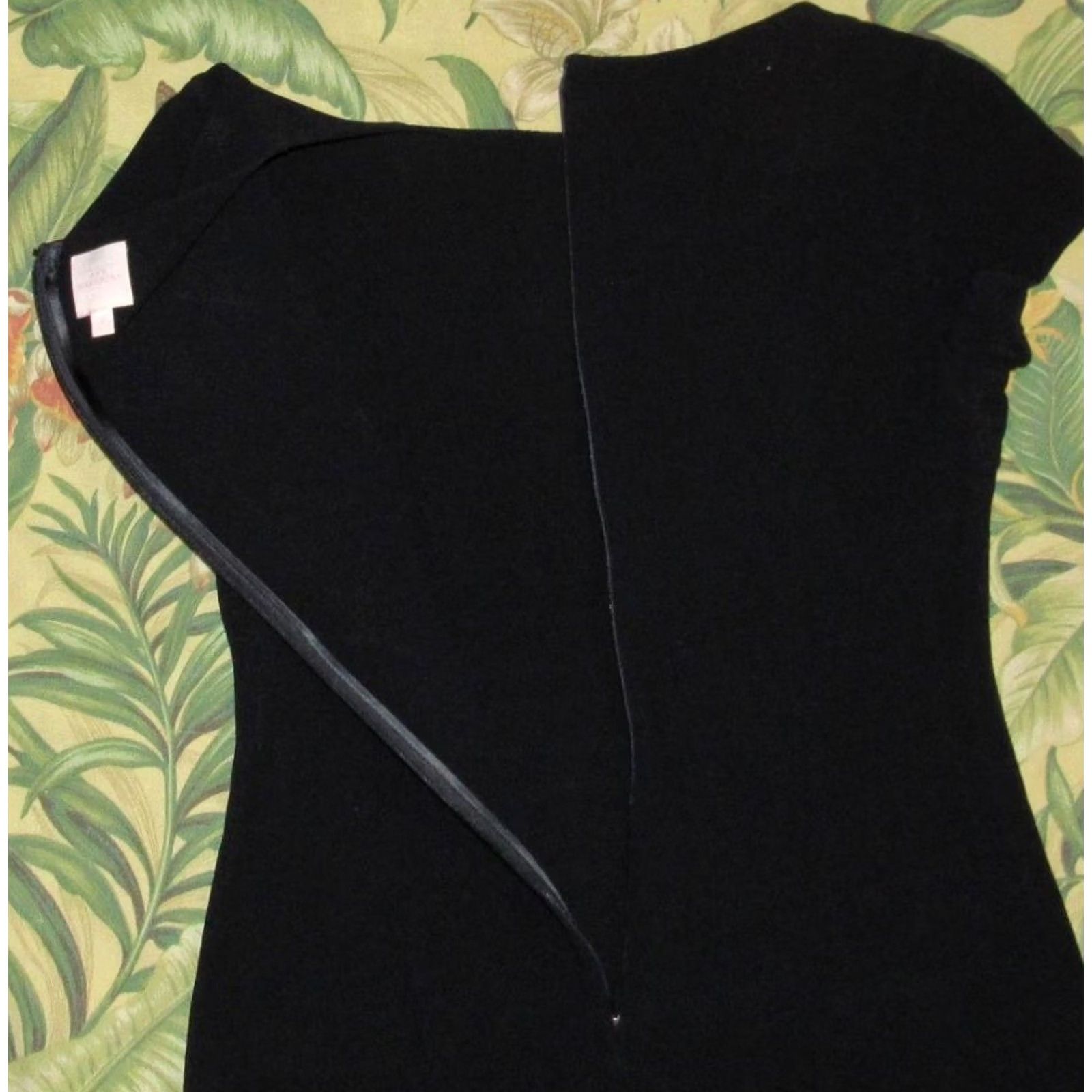 Vintage ANN MASHBURN Navy Blue Cap Sleeve Wool Sweater Dress 0 Size XS / US 0-2 / IT 36-38 - 4 Thumbnail