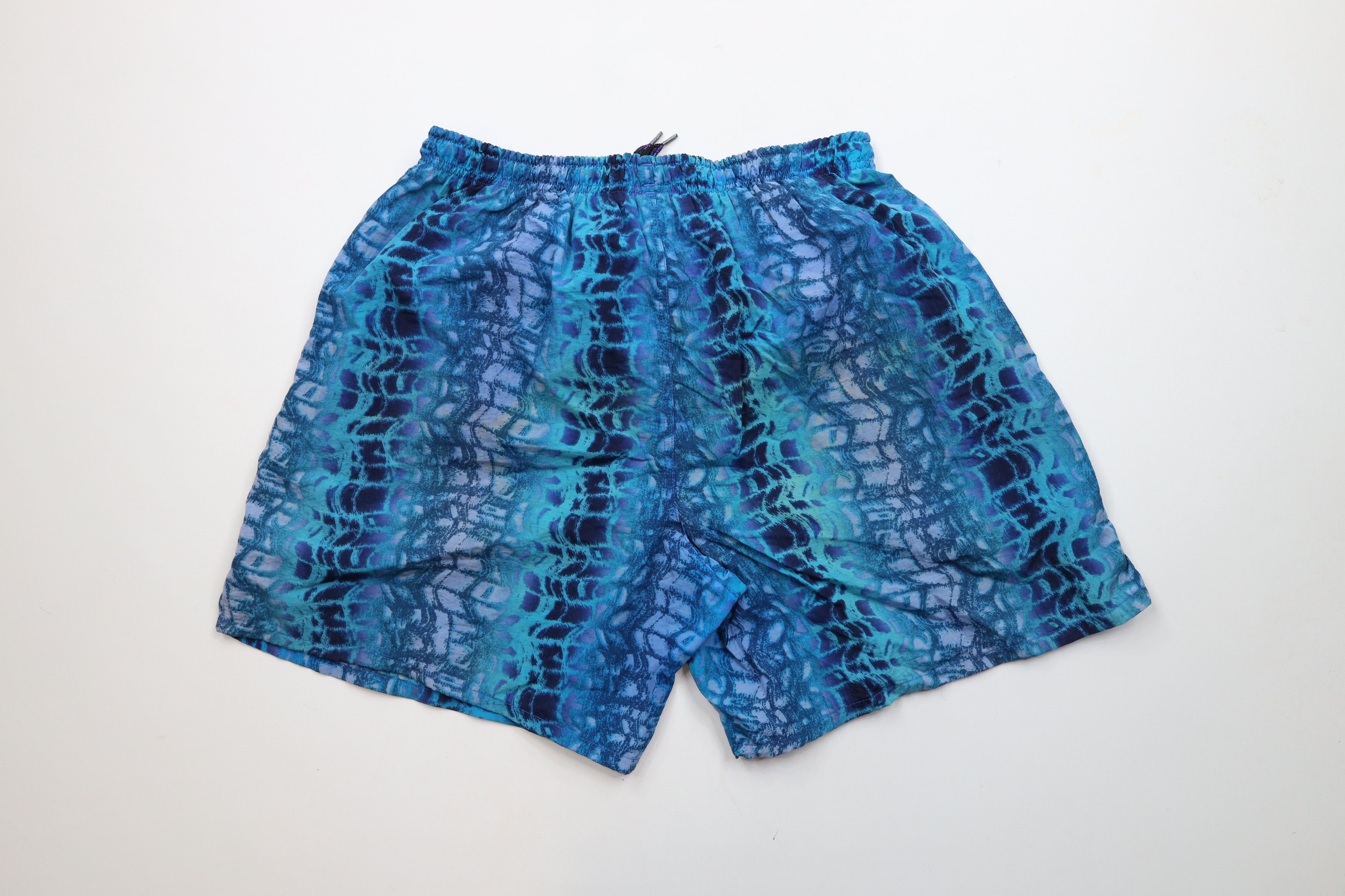 Speedo × Vintage Vintage 90s Speedo Spell Out Above Knee Shorts Swim Trunks Size US 34 / EU 50 - 8 Thumbnail