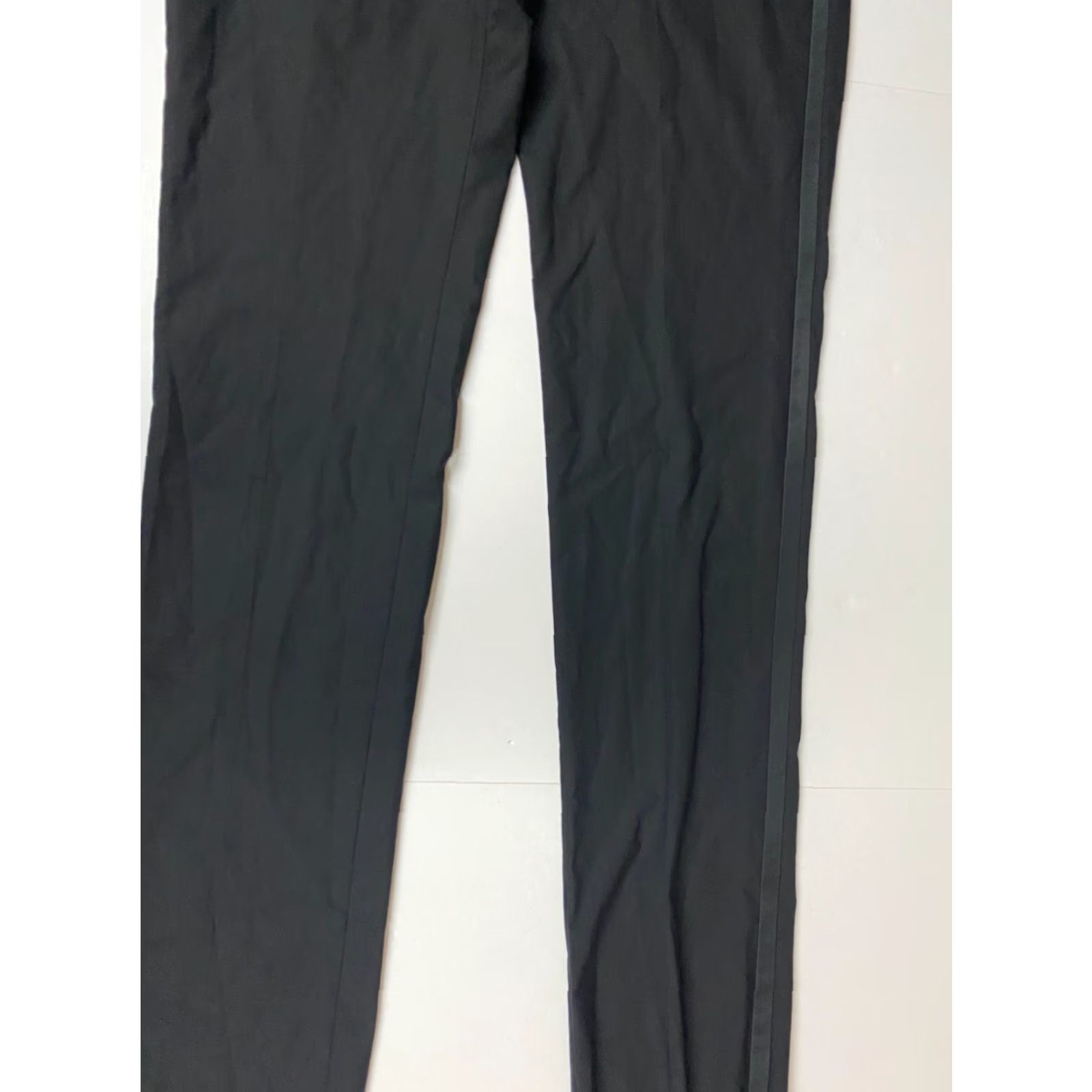 Vintage JB Britches Pants Mens 38x41 Black Cotton Flat Front Zip Straight Dress Pants Regular Mens Size US 38 / EU 54 - 5 Thumbnail