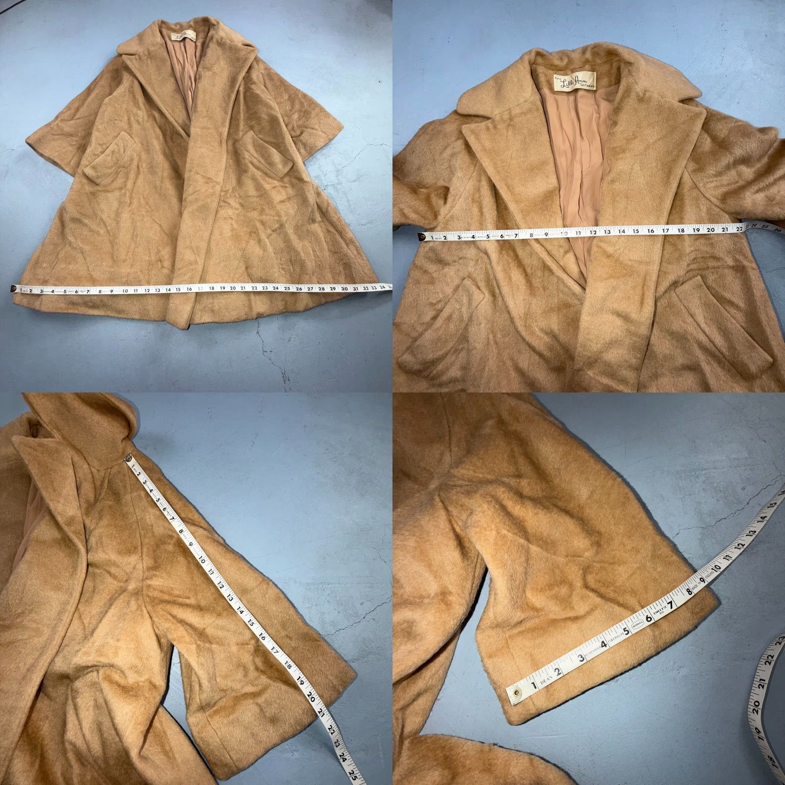 Vintage VINTAGE Lilli Ann Beige Wool Swing Coat Womens Long Overcoat L Size L / US 10 / IT 46 - 8 Thumbnail