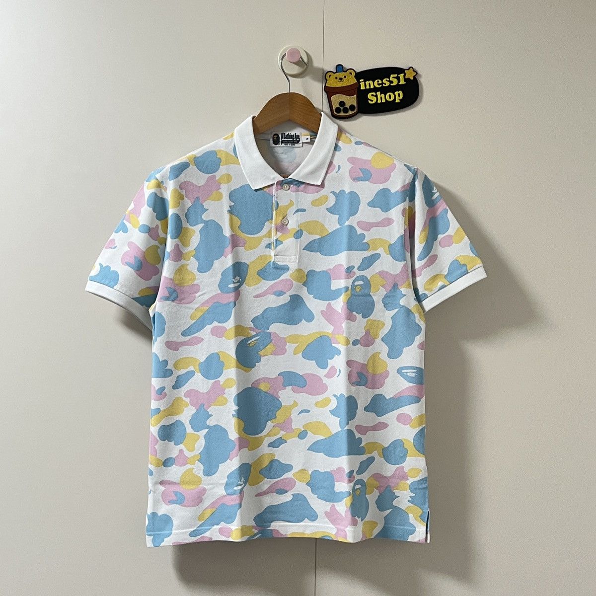 Bape Bape Color Camo Multi Polo Tee Size US S / EU 44-46 / 1 - 1 Thumbnail