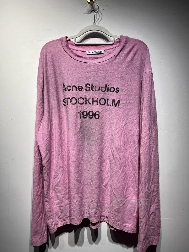 Acne Studios Acne Studios 1996 Letter Print Vintage Long Sleeve T-Shirt Size US L / EU 52-54 / 3 - 1 Thumbnail