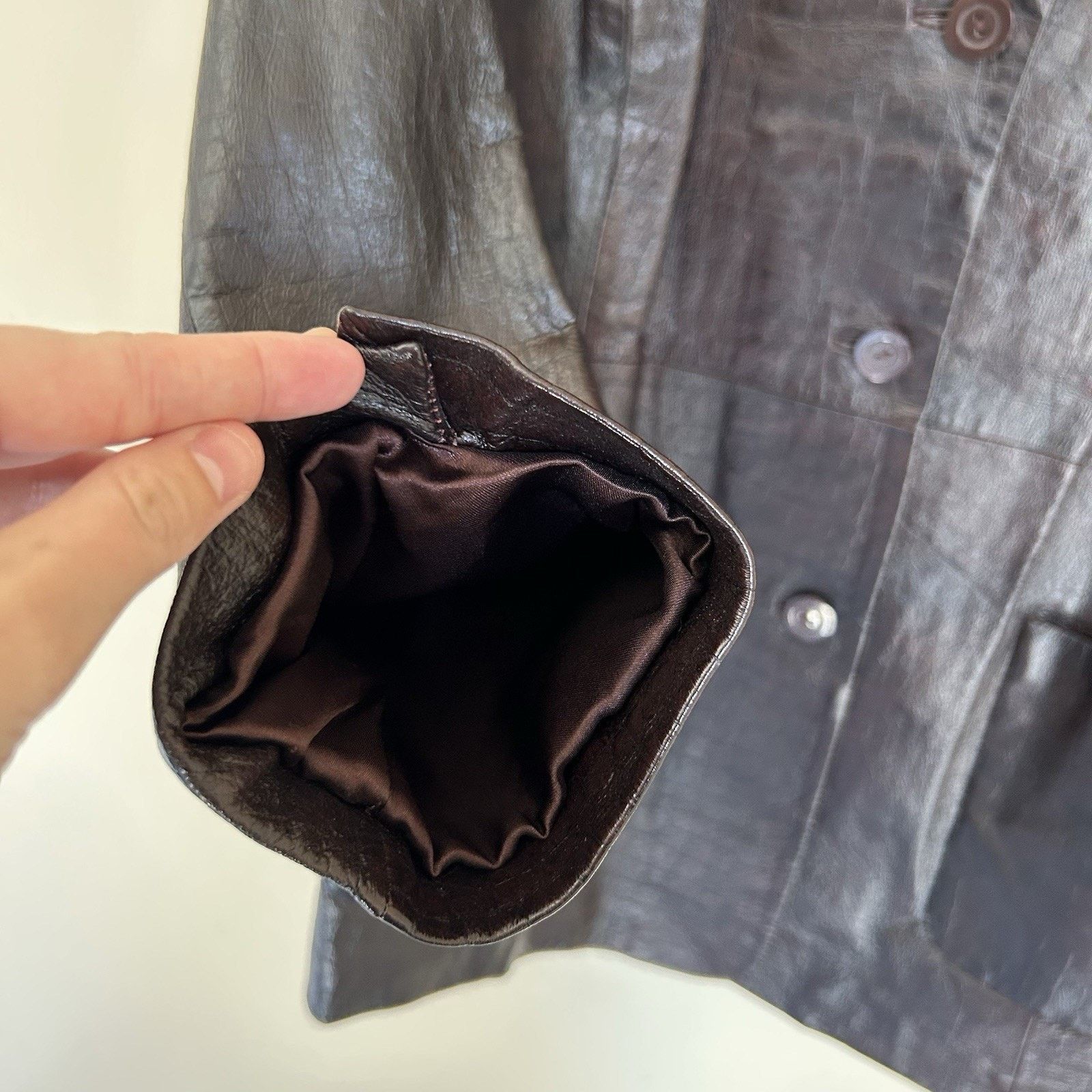 Other Vintage Terry Lewis Brown Leather Button Down Jacket Size 1X Size XL / US 12-14 / IT 48-50 - 5 Thumbnail