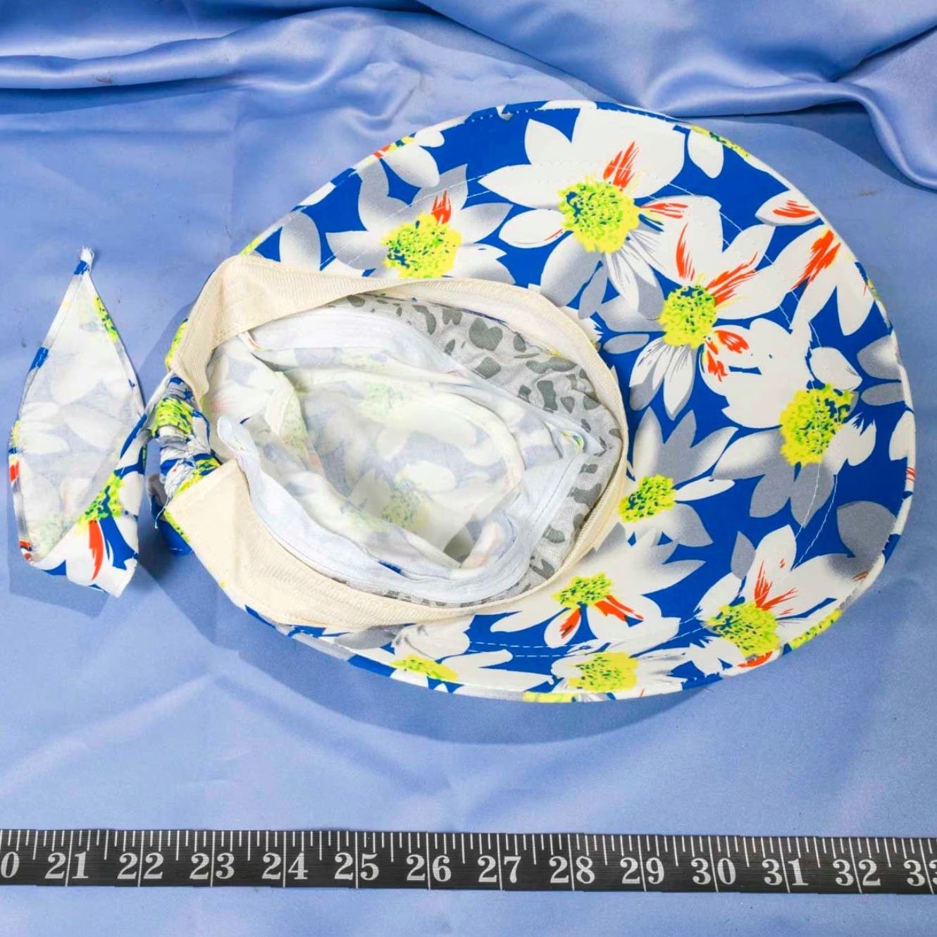 Vintage VINTAGE Women's One Size Floral Sun Hat Beach Summer Size ONE SIZE - 2 Thumbnail