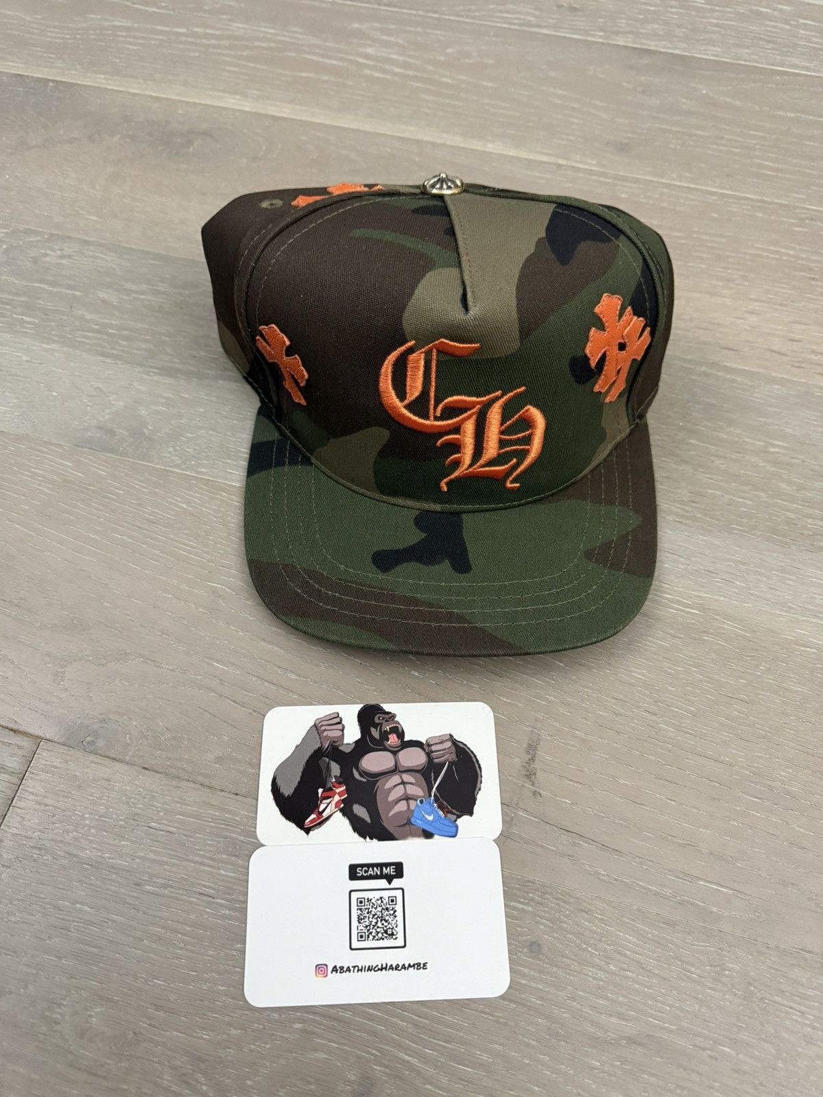 Chrome Hearts Chrome Hearts Cross Patch Hat Camo Orange Size ONE SIZE - 2 Thumbnail