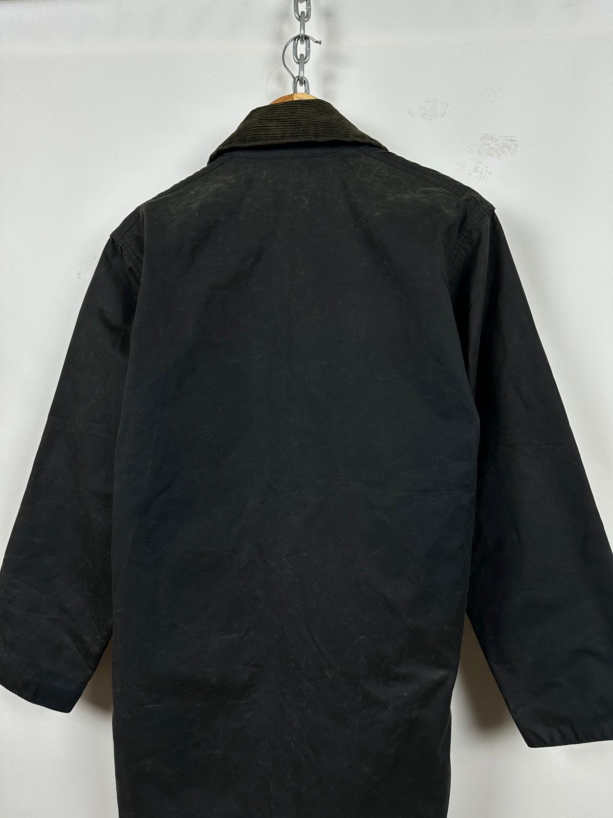 Barbour Vintage Barbour Border Waxed Coat Jacket Made in England Size US S / EU 44-46 / 1 - 16 Thumbnail
