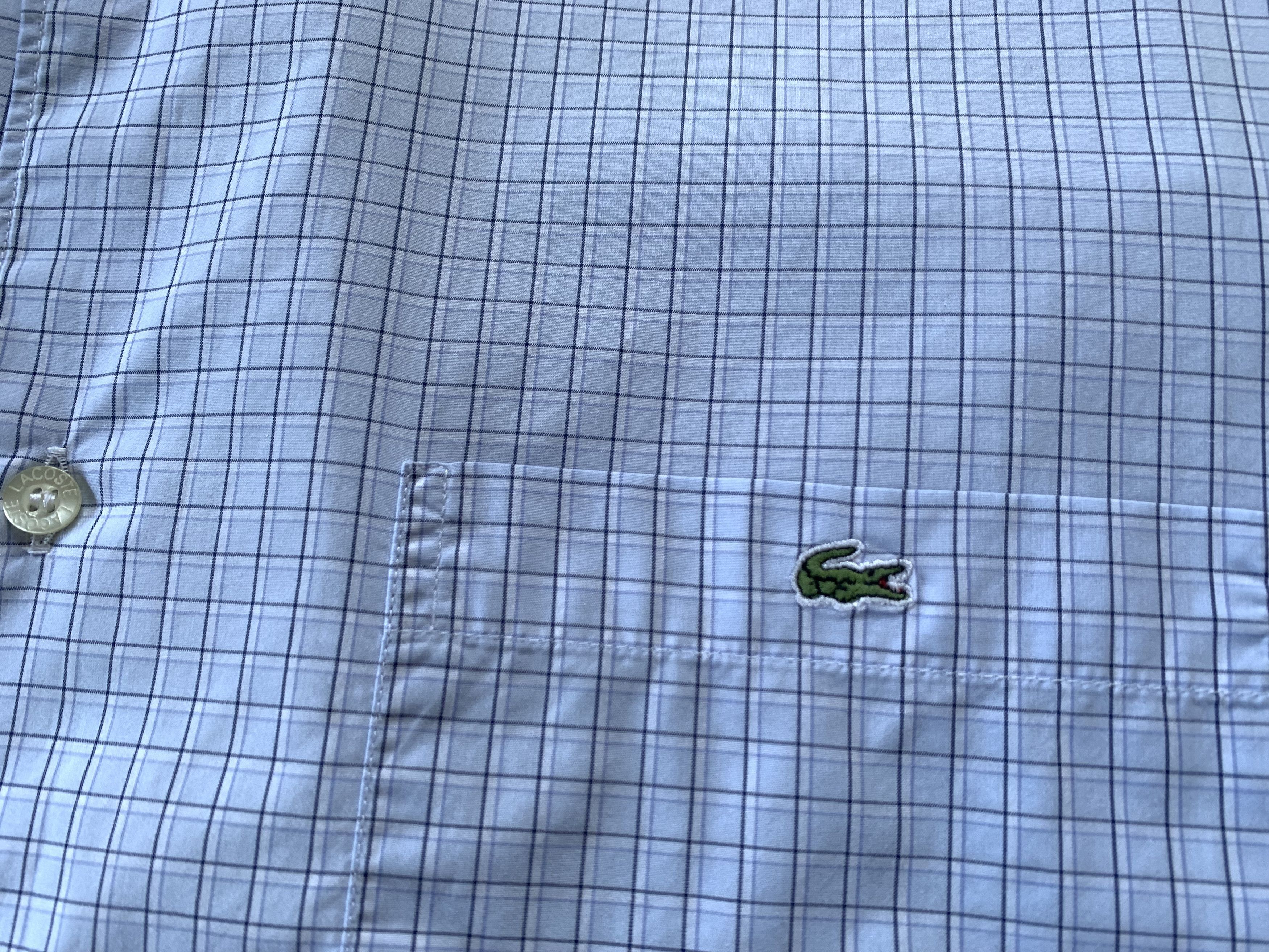 Lacoste × Vintage Lacoste Vintage Short Sleeve Plaid Shirt Size US M / EU 48-50 / 2 - 5 Thumbnail