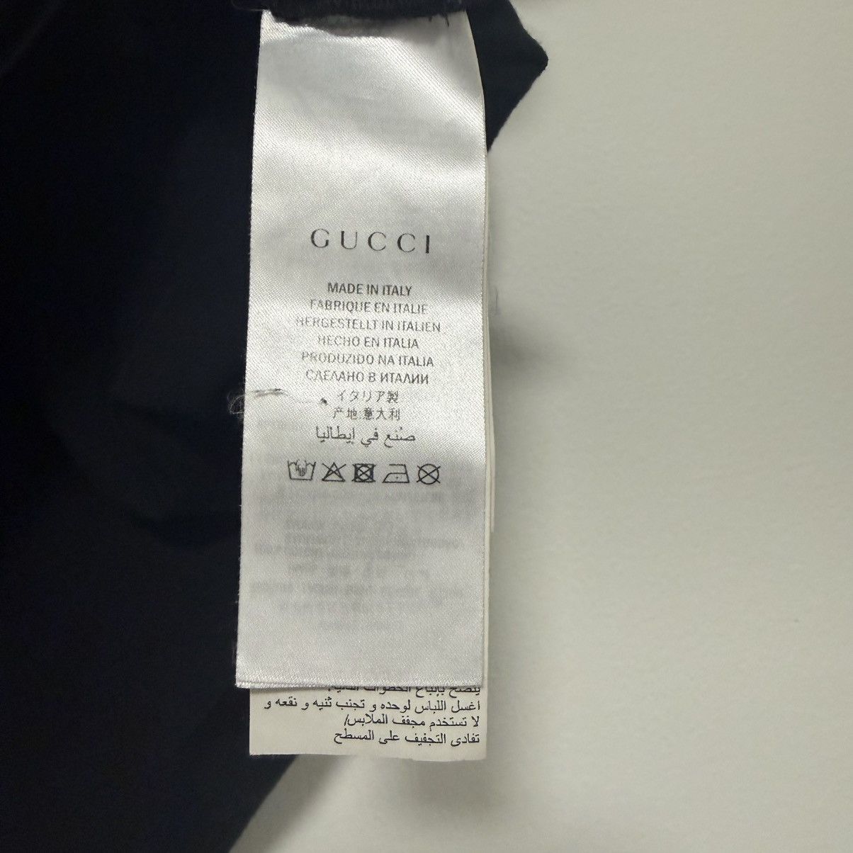 Gucci "Gucci ""L'Aveugle par Amour"" Applique Black T-Shirt Sz XL" Size US XL / EU 56 / 4 - 6 Thumbnail