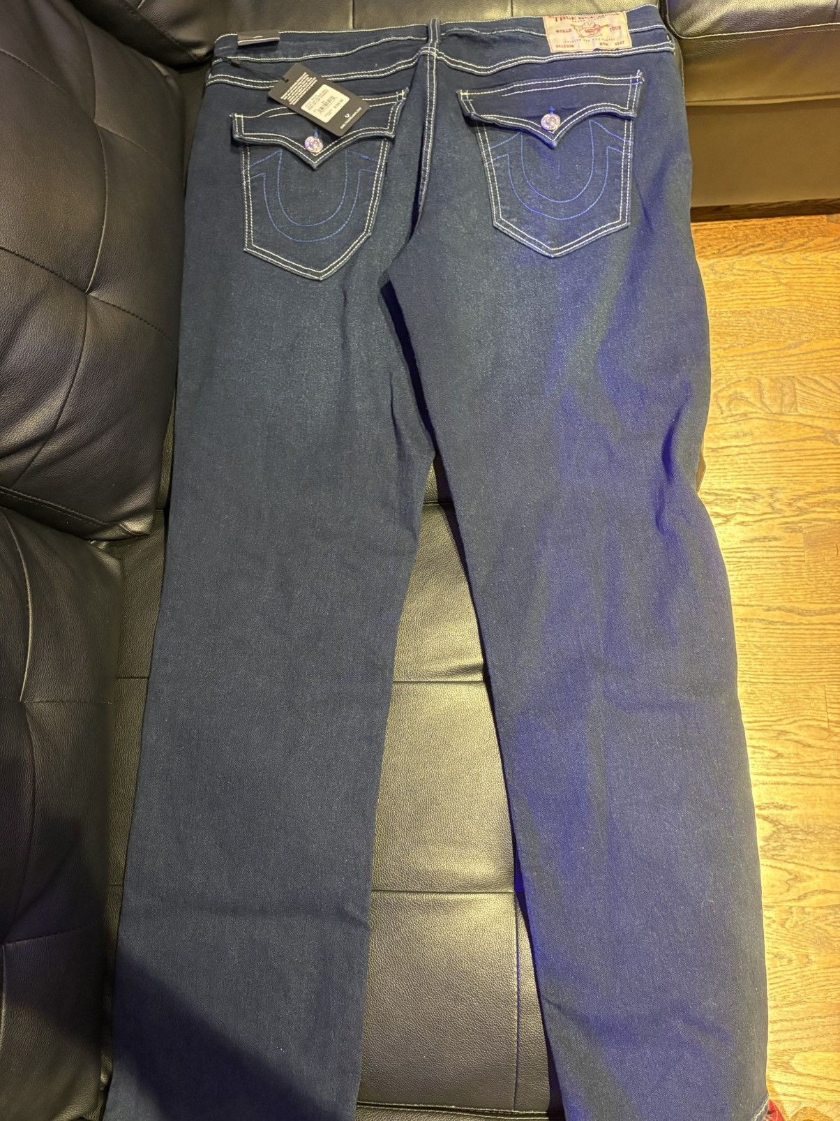 True Religion True Religion Blue Stitch Vintage Size US 36 / EU 52 - 5 Thumbnail