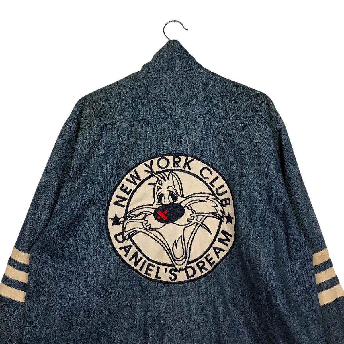 Cartoon Network 📌Vintage Zipper Denim Jacket New York Club Cartoon Big Logo Size US M / EU 48-50 / 2 - 10 Thumbnail