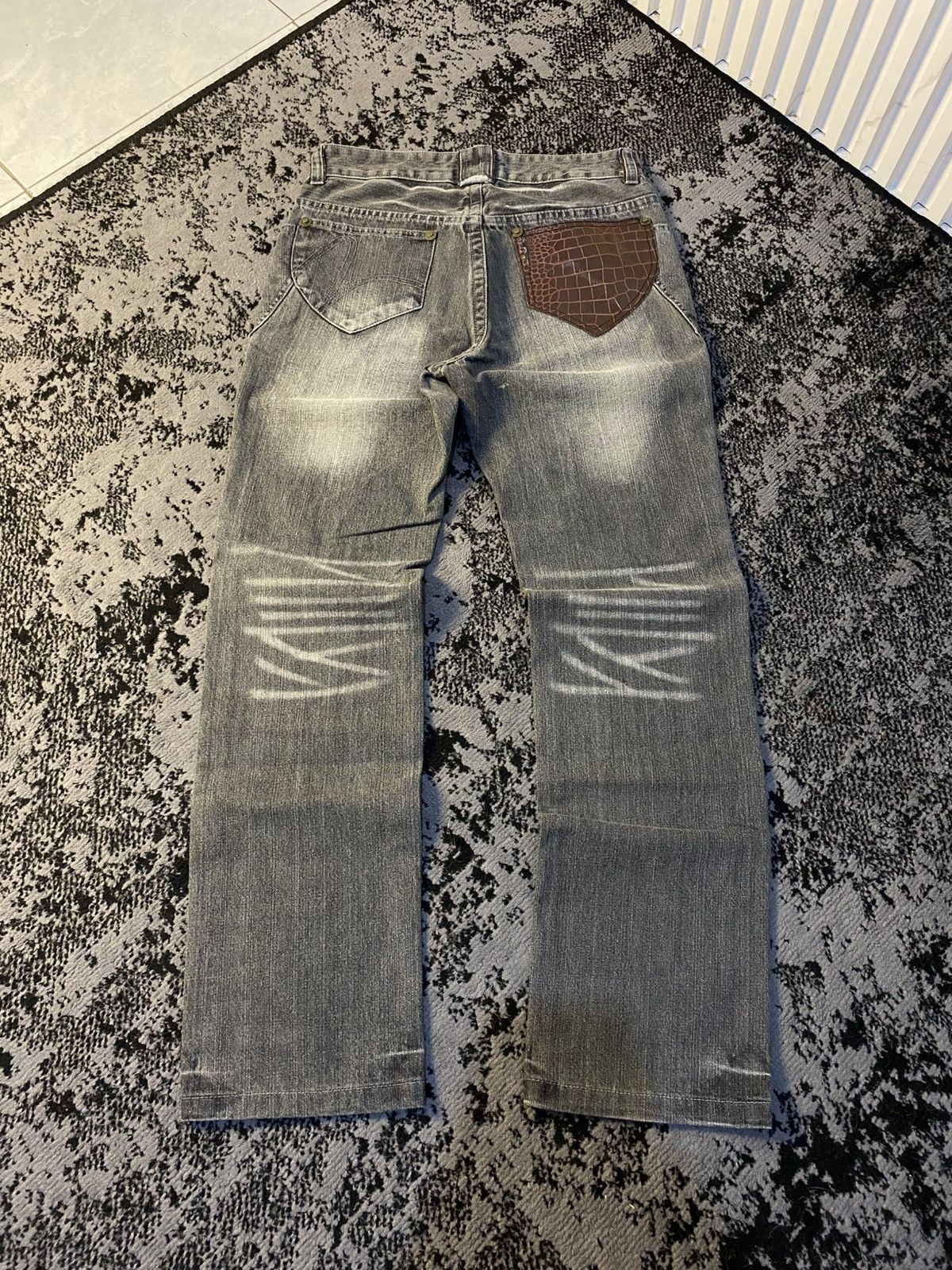If Six Was Nine 2000s Obelisk Matsak Crocodile Jeans 🔥 Size US 31 - 1 Thumbnail